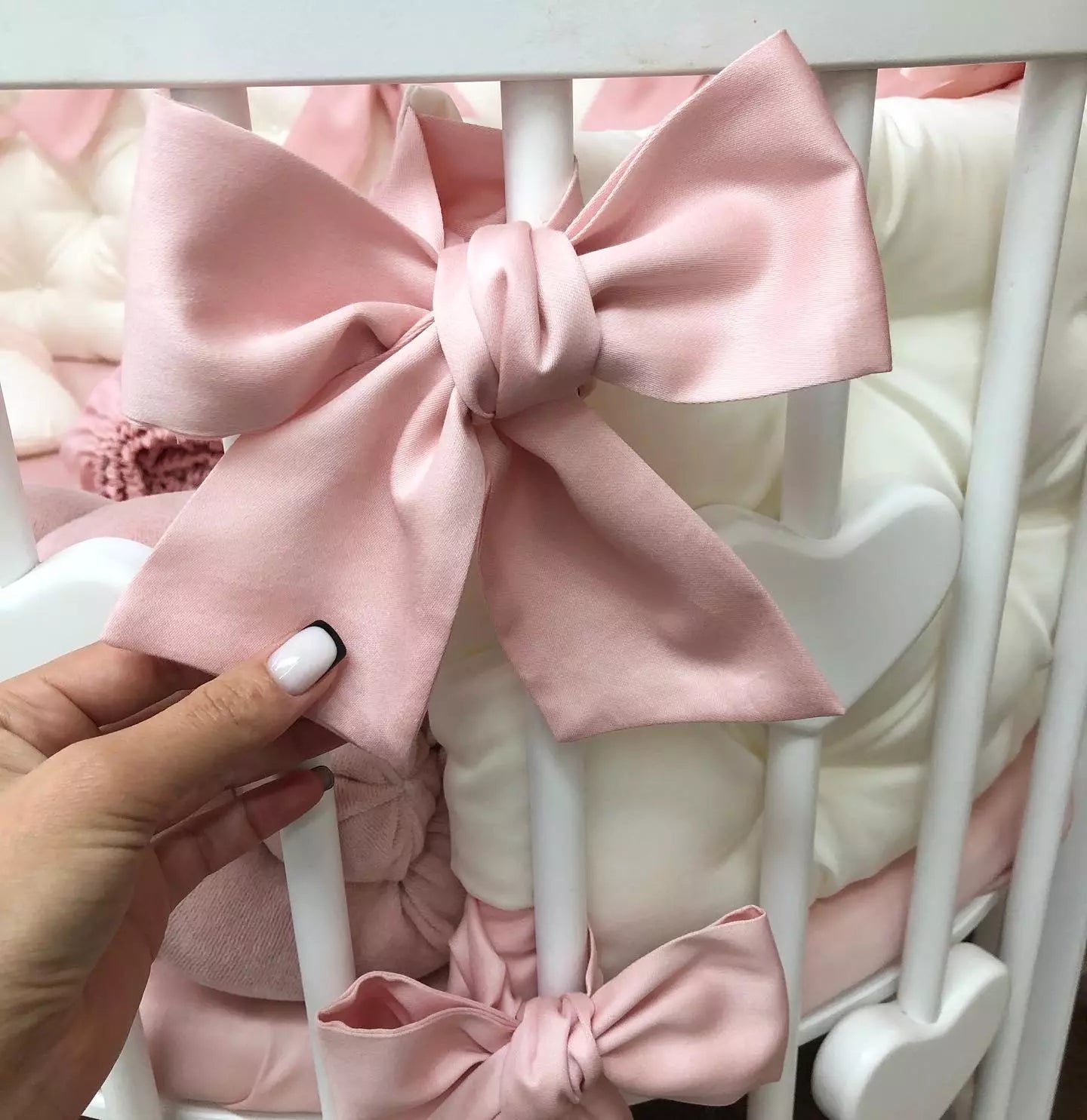 Crib set “Dusty Rose Sweet Dreas” - Baby Bedding Worlds