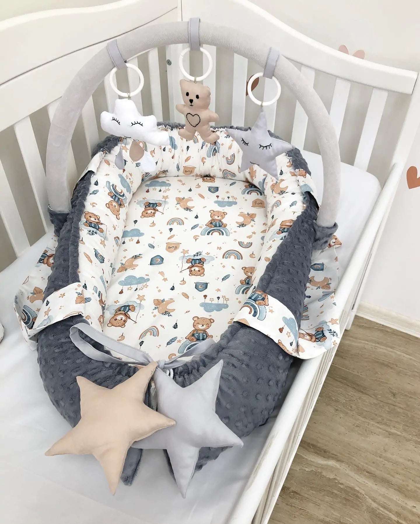 Baby Nest “Bears” - Baby Bedding Worlds