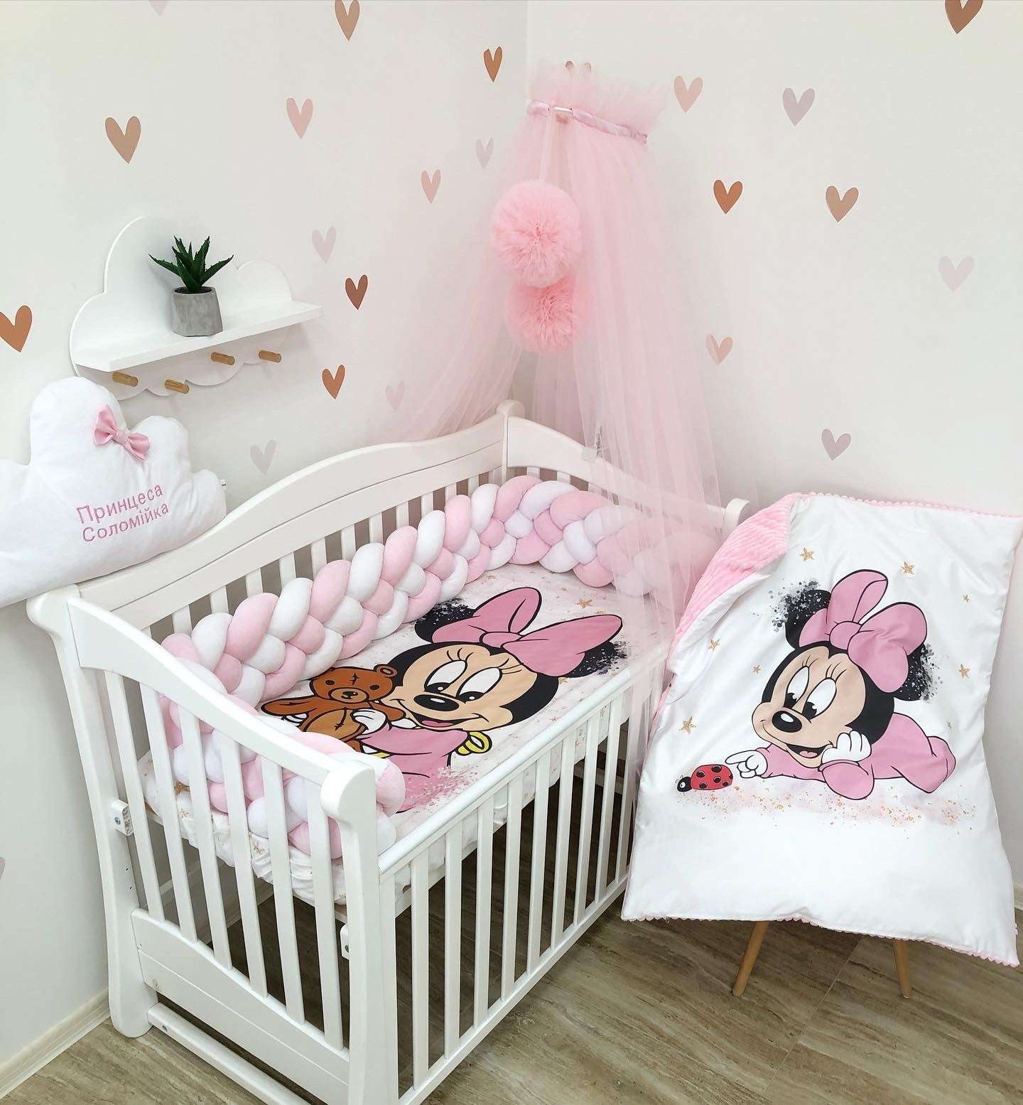 Crib set "Mickey with a pigtail" - Baby Bedding Worlds