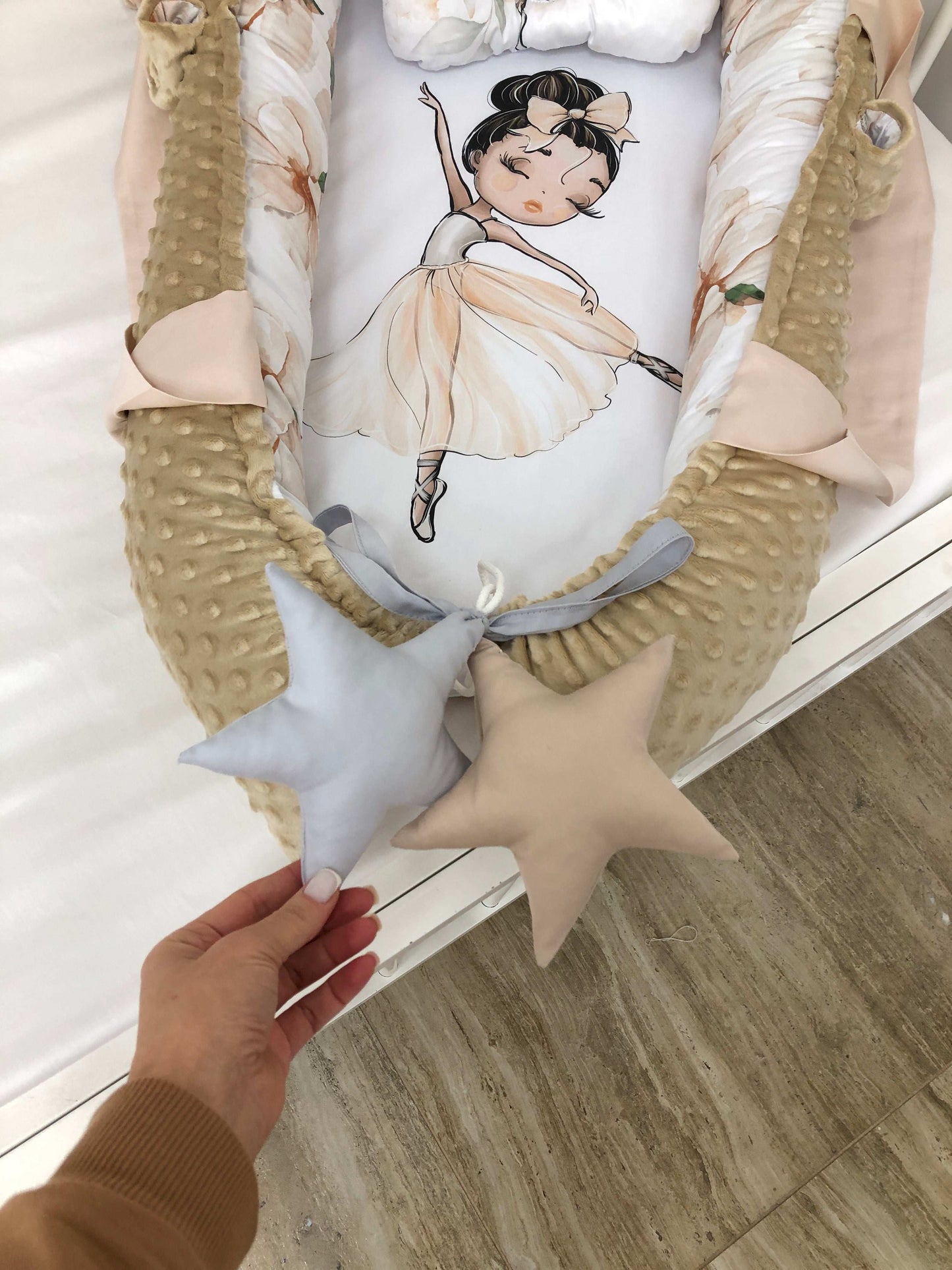 Baby nest and blanket "Ballerina" - Baby Bedding Worlds
