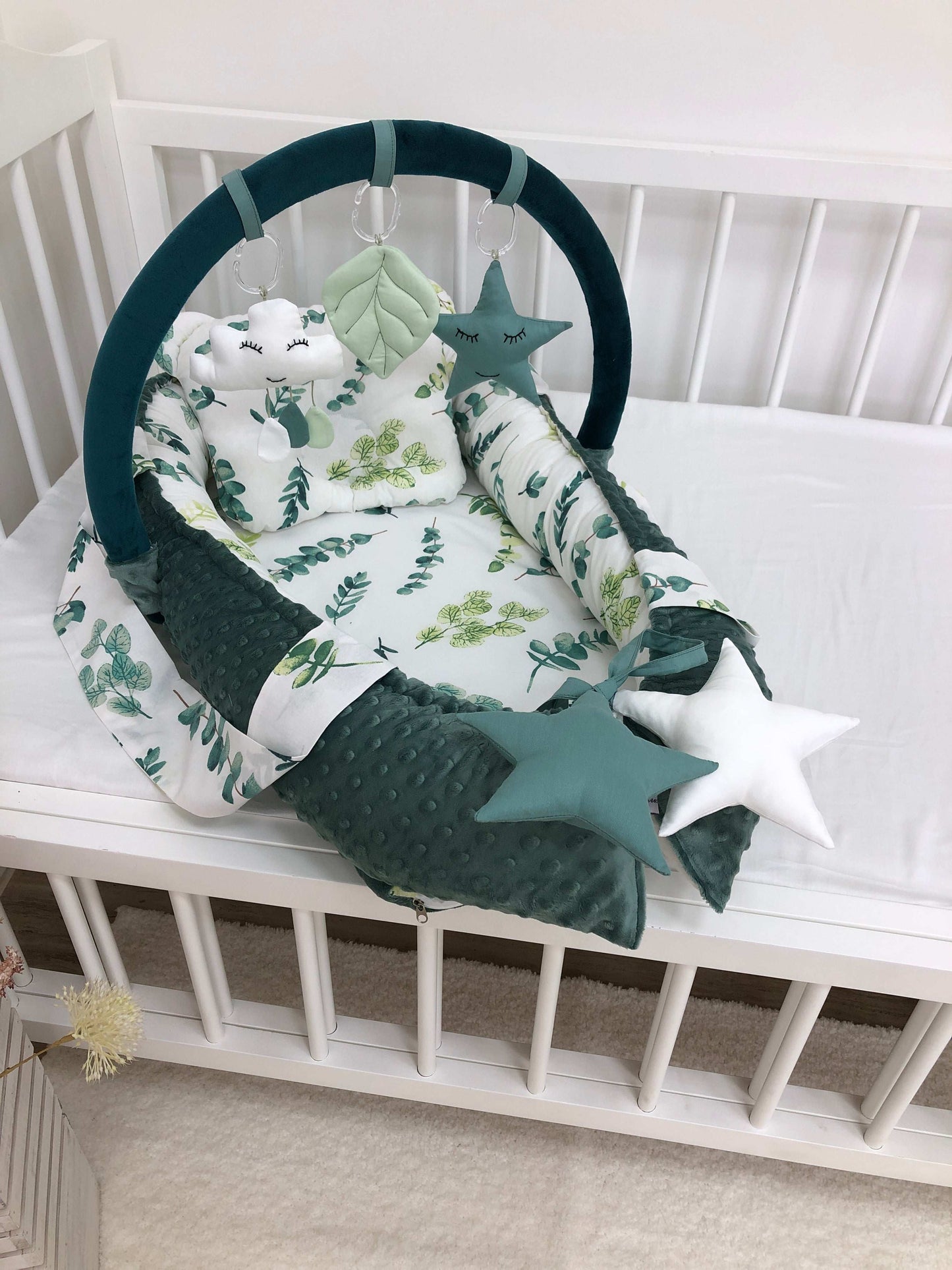 Nest color "Green leaves" - Baby Bedding Worlds