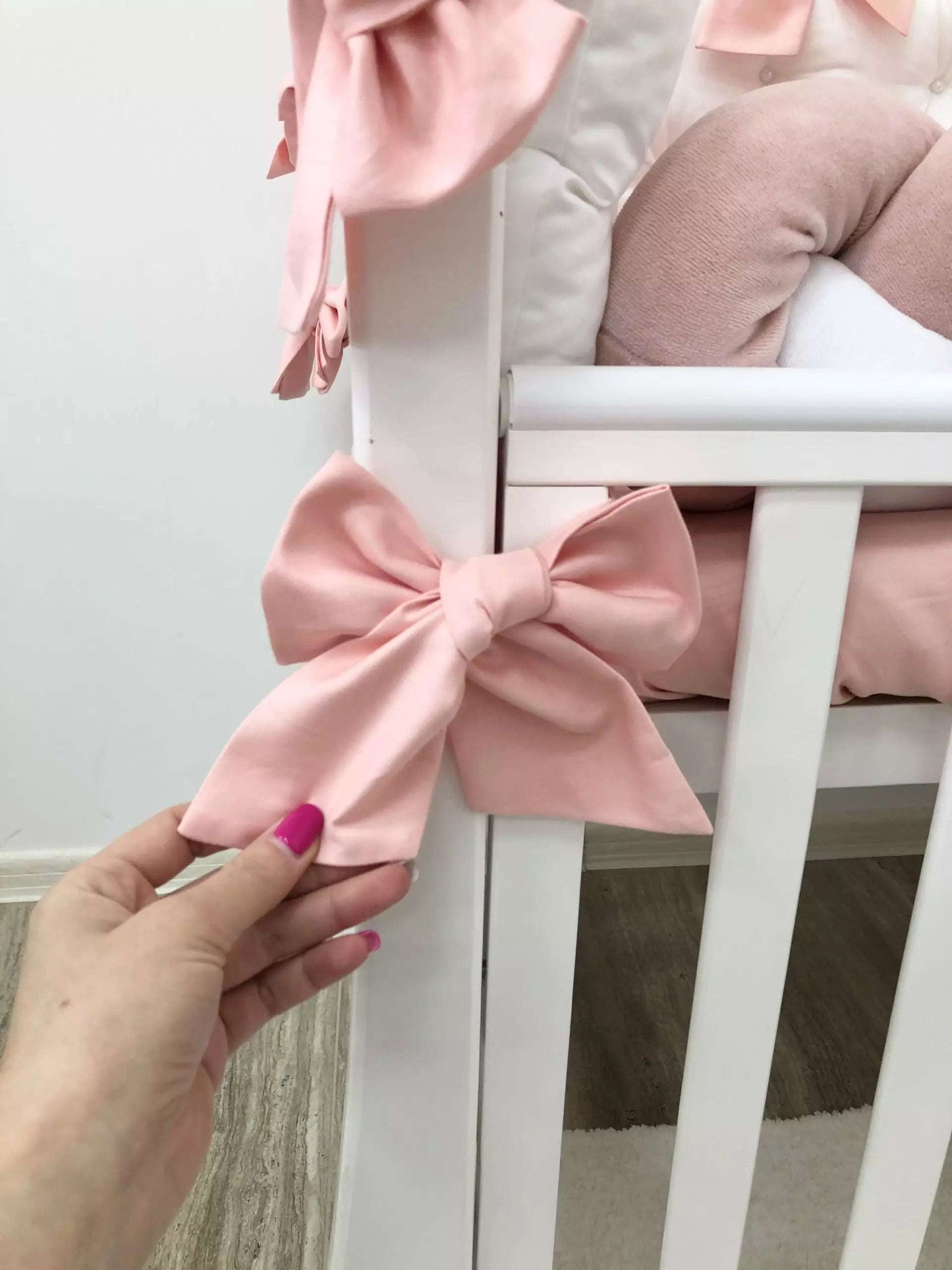 Luxurious powder-colored bedding set for baby - Baby Bedding Worlds