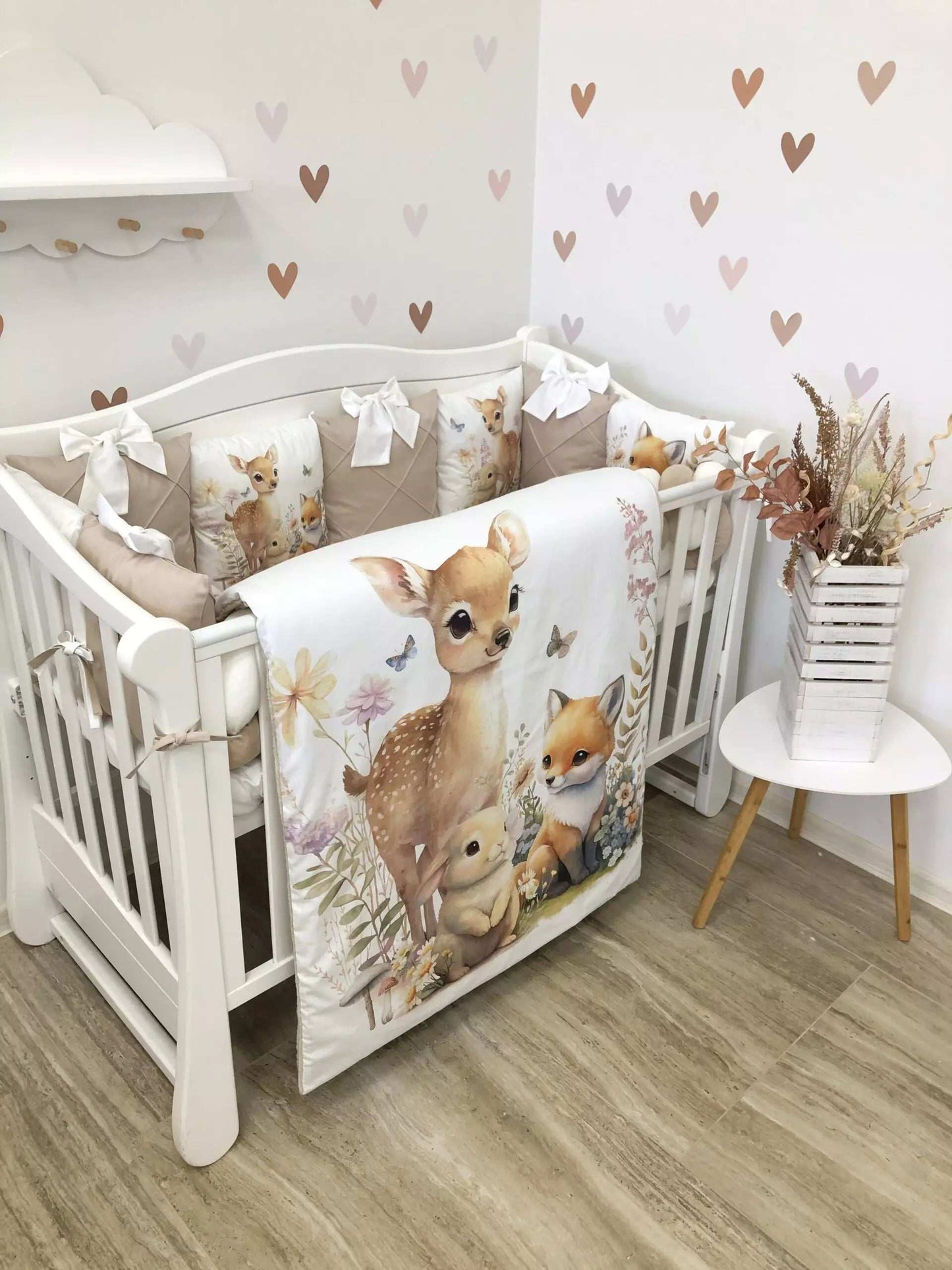Crib Bedding set “Forest Animals” - Baby Bedding Worlds