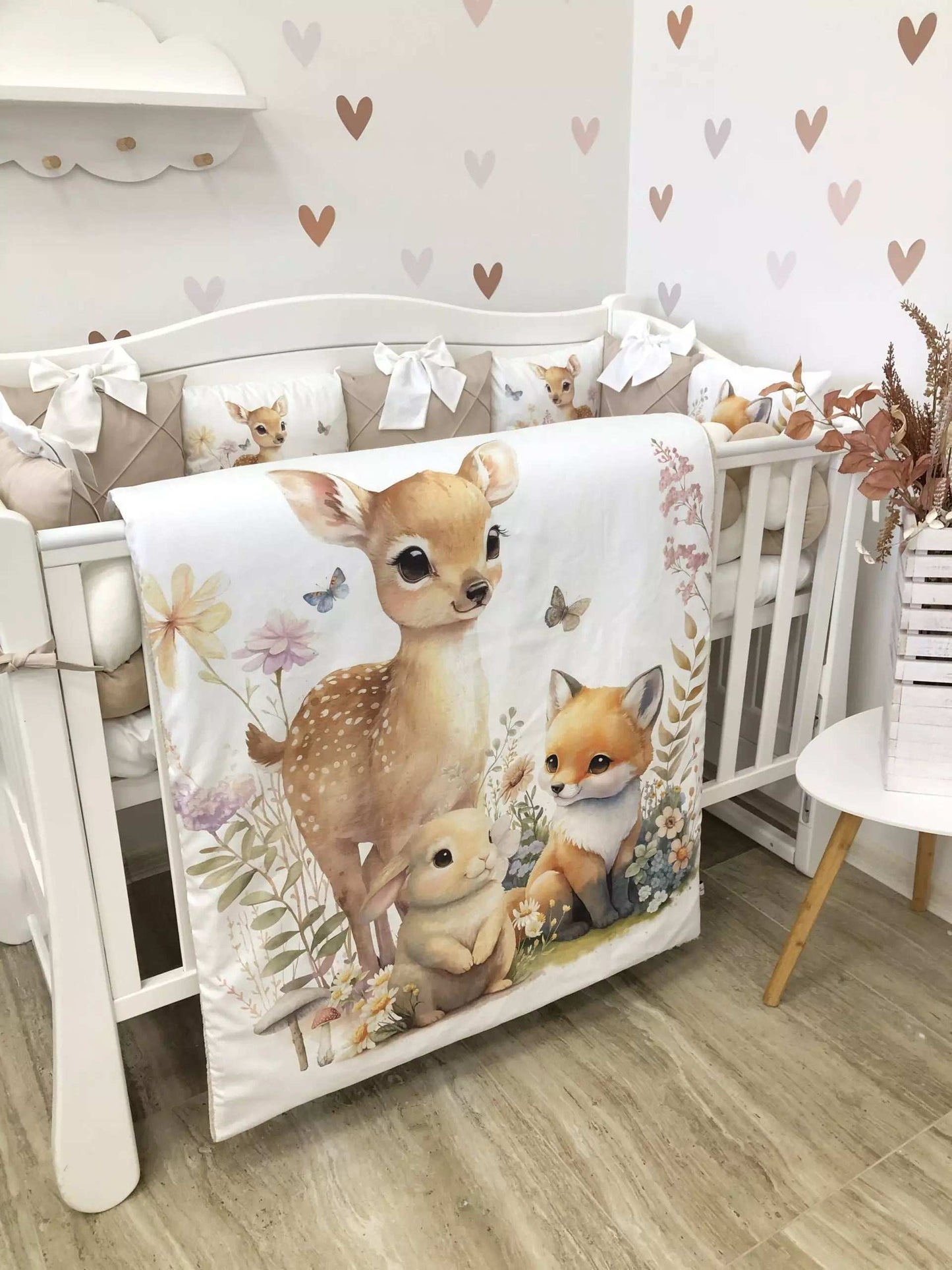 Crib Bedding set “Forest Animals” - Baby Bedding Worlds