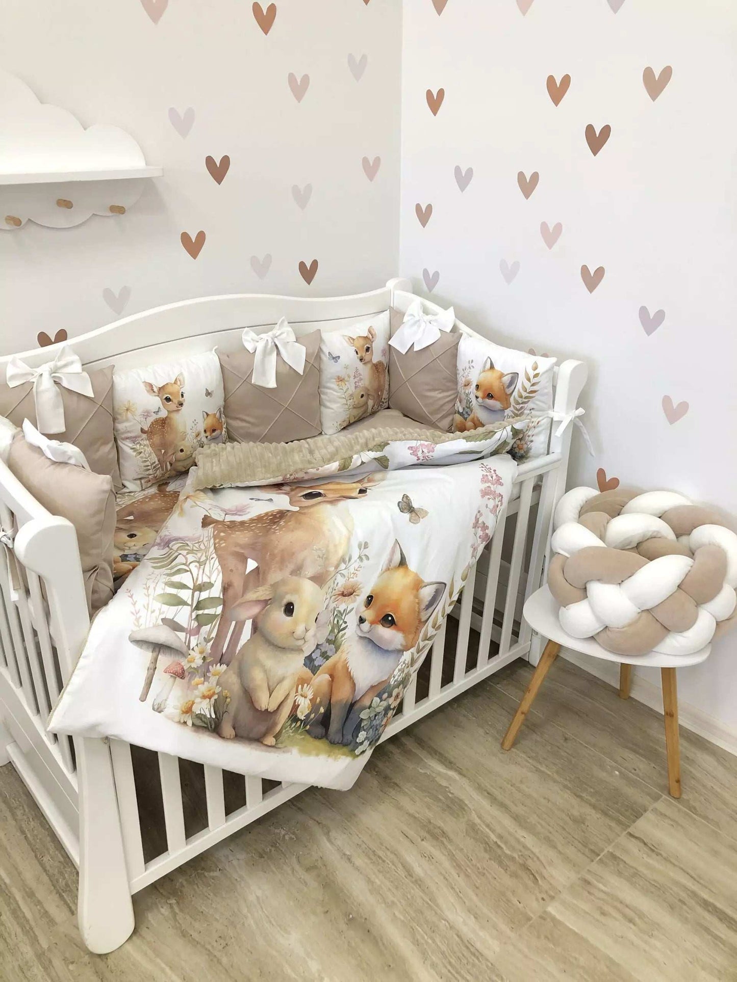 Crib Bedding set “Forest Animals” - Baby Bedding Worlds