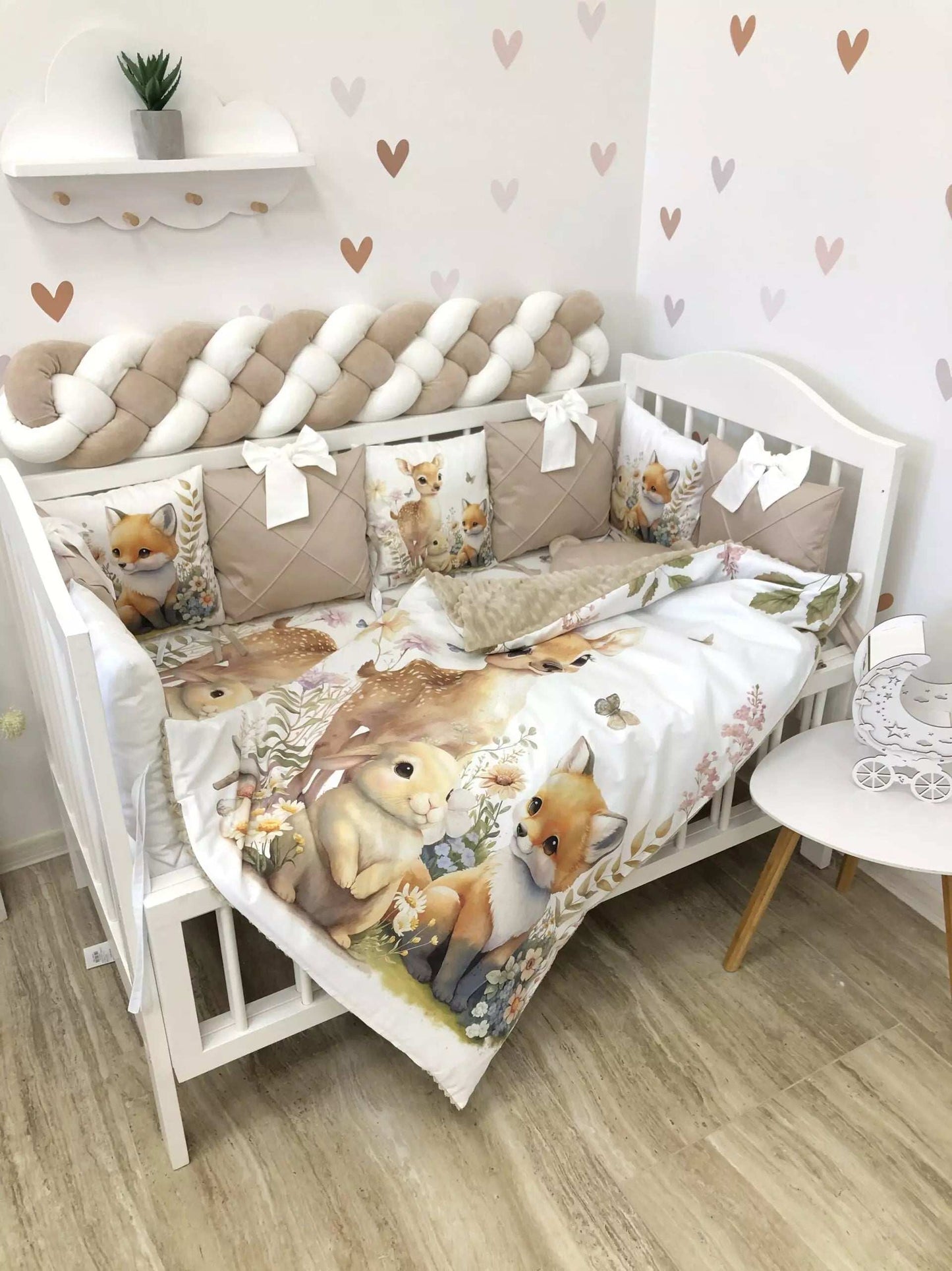 Crib Bedding set “Forest Animals” - Baby Bedding Worlds