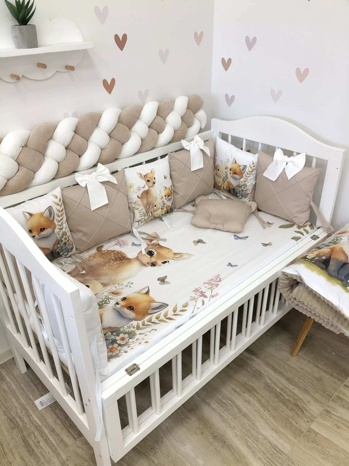 Crib Bedding set “Forest Animals” - Baby Bedding Worlds