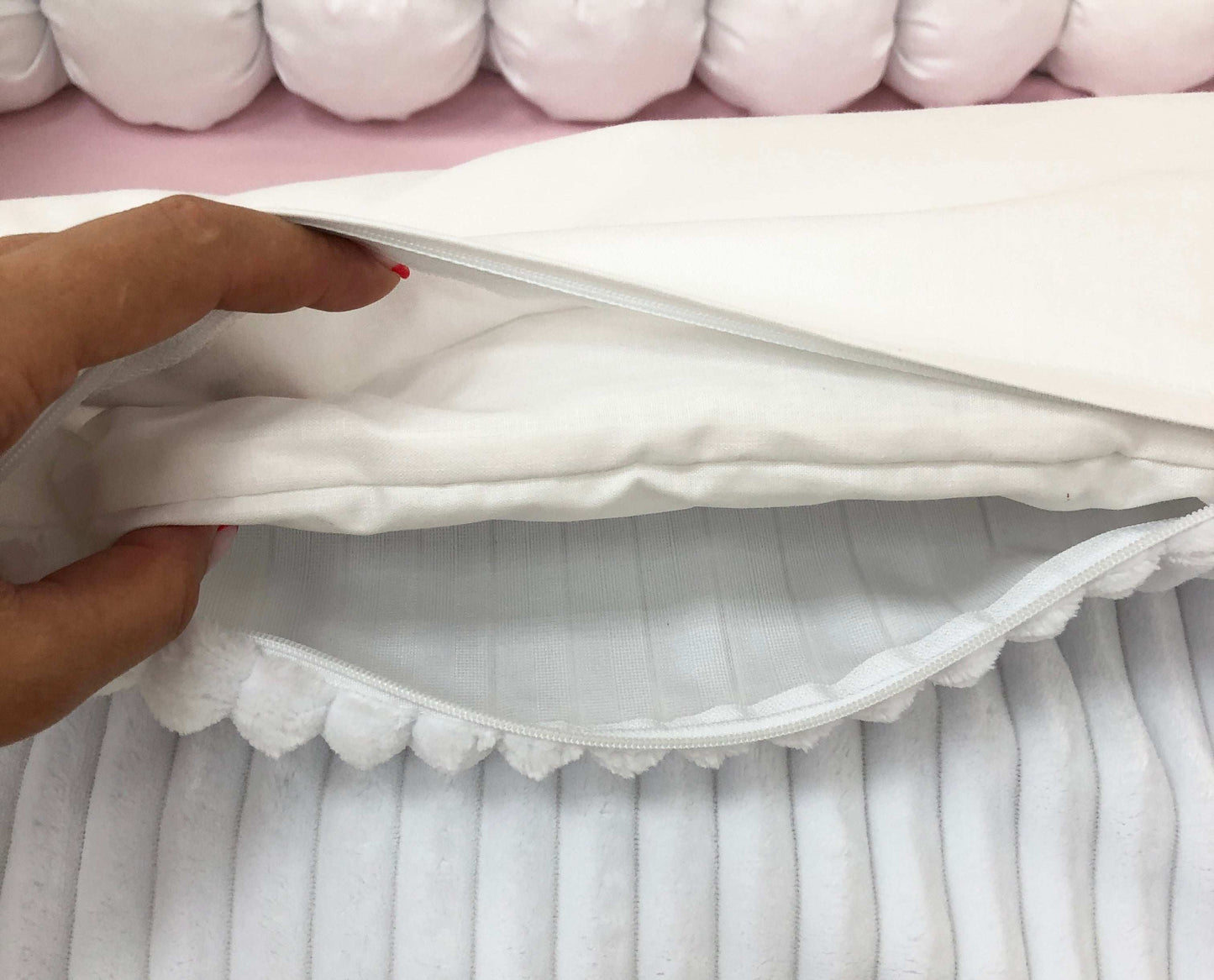 Crib set "Pink Bear" - Baby Bedding Worlds