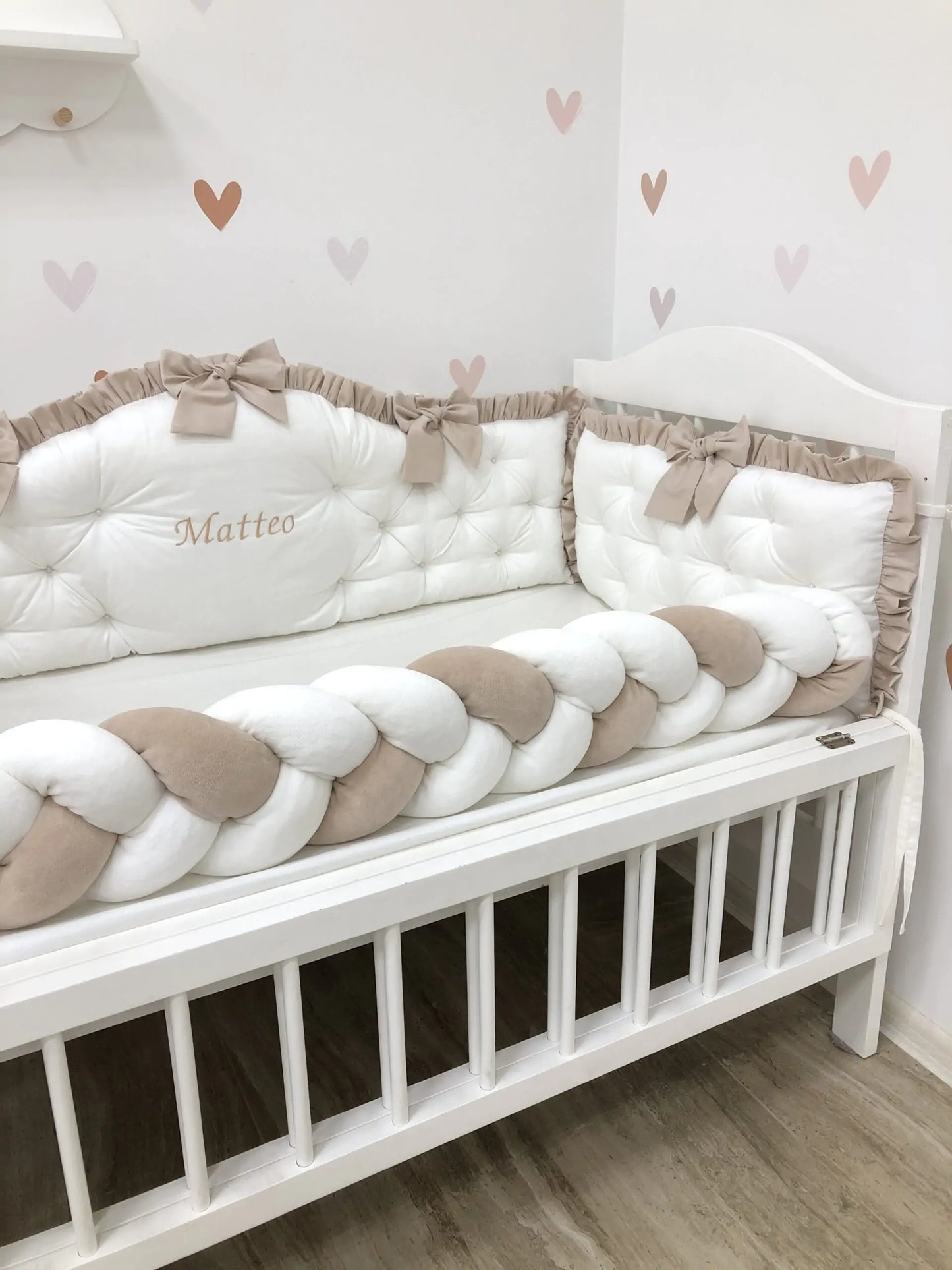 Luxury Personalized Crib Bumper “Prince” - Baby Bedding Worlds