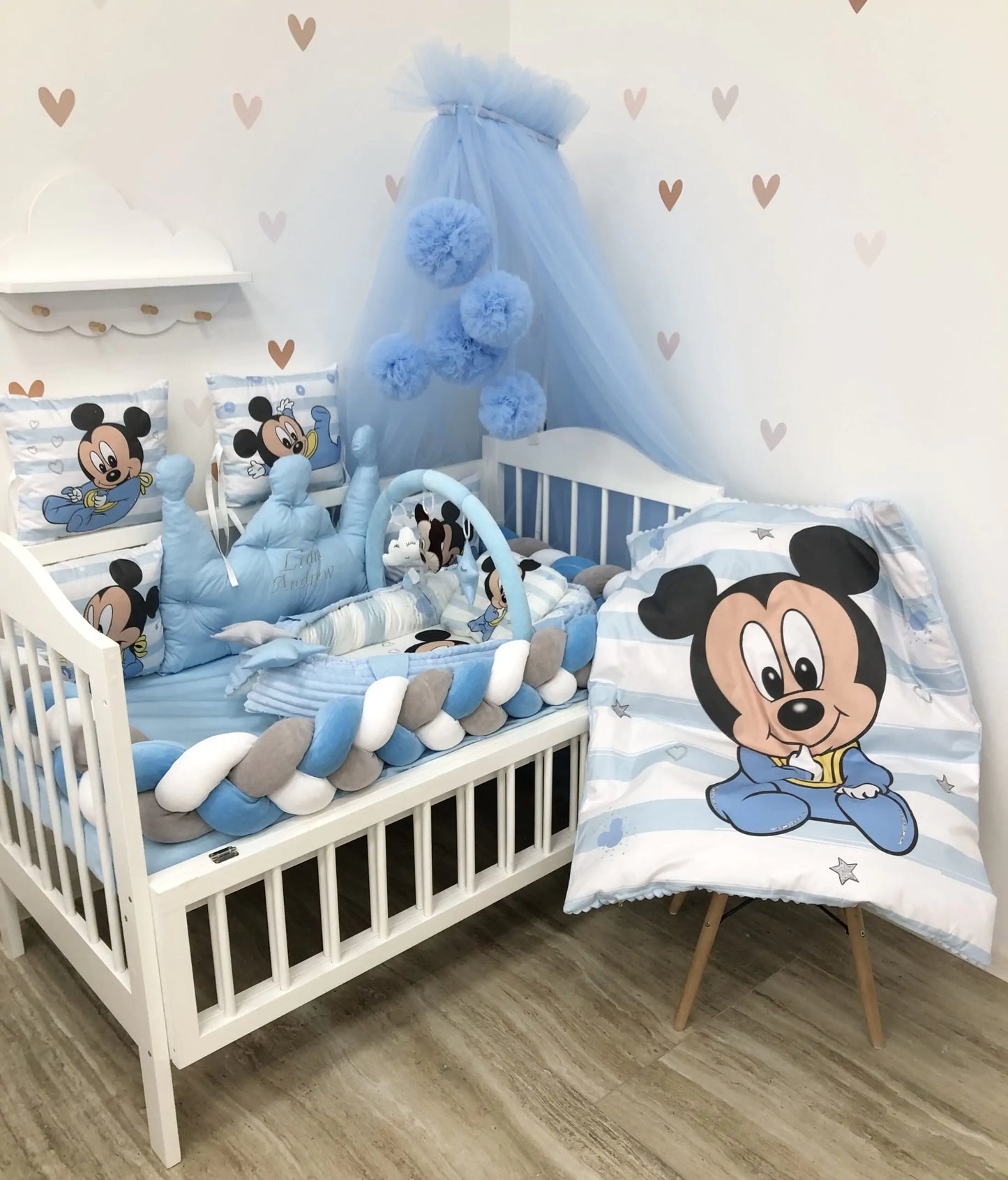 Bedding set color Blue - Baby Bedding Worlds