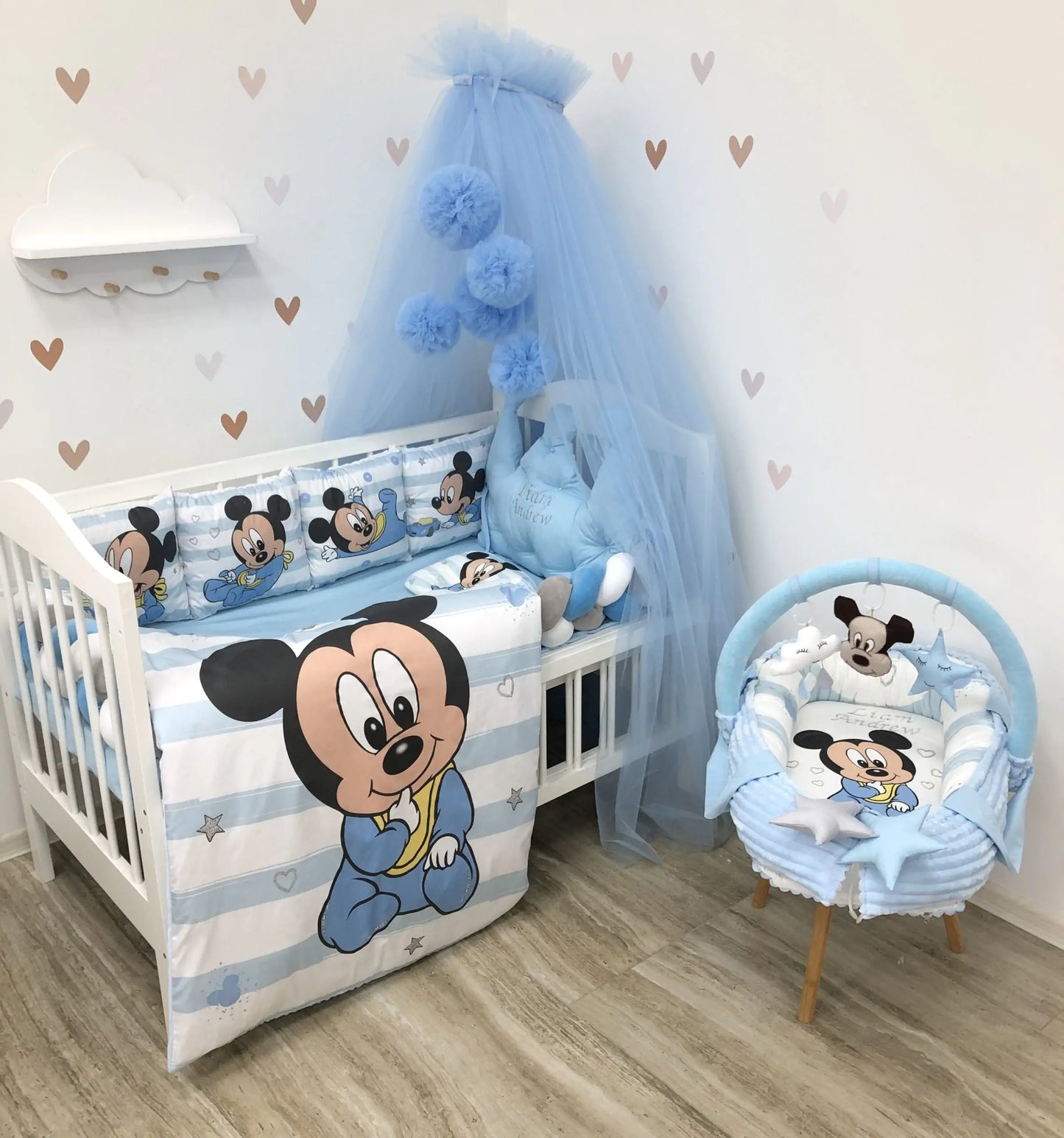 Bedding set color Blue - Baby Bedding Worlds