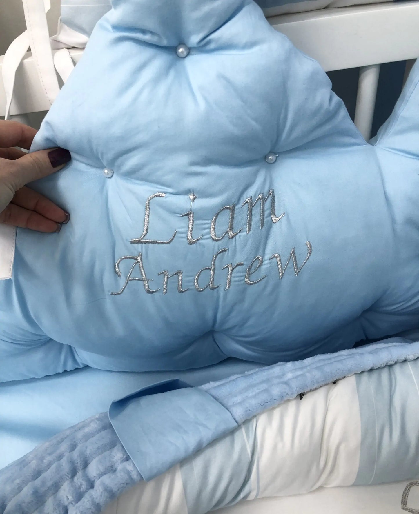 Bedding set color Blue - Baby Bedding Worlds