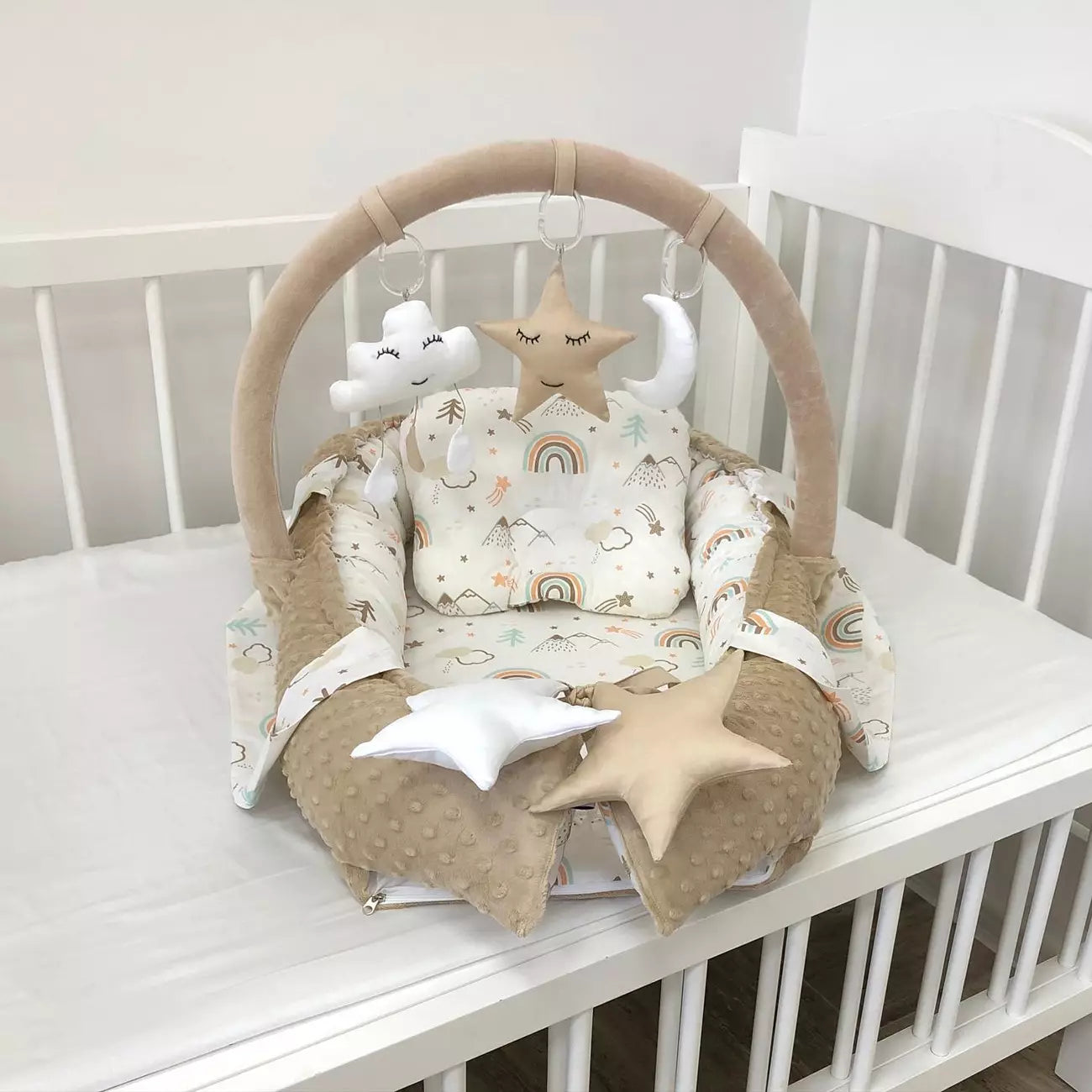 Baby nest “Rainbow” - Baby Bedding Worlds