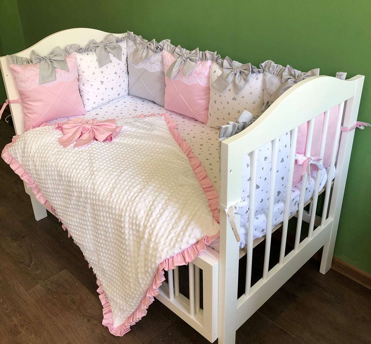 Pink Luxury personalized Bedding set - Baby Bedding Worlds