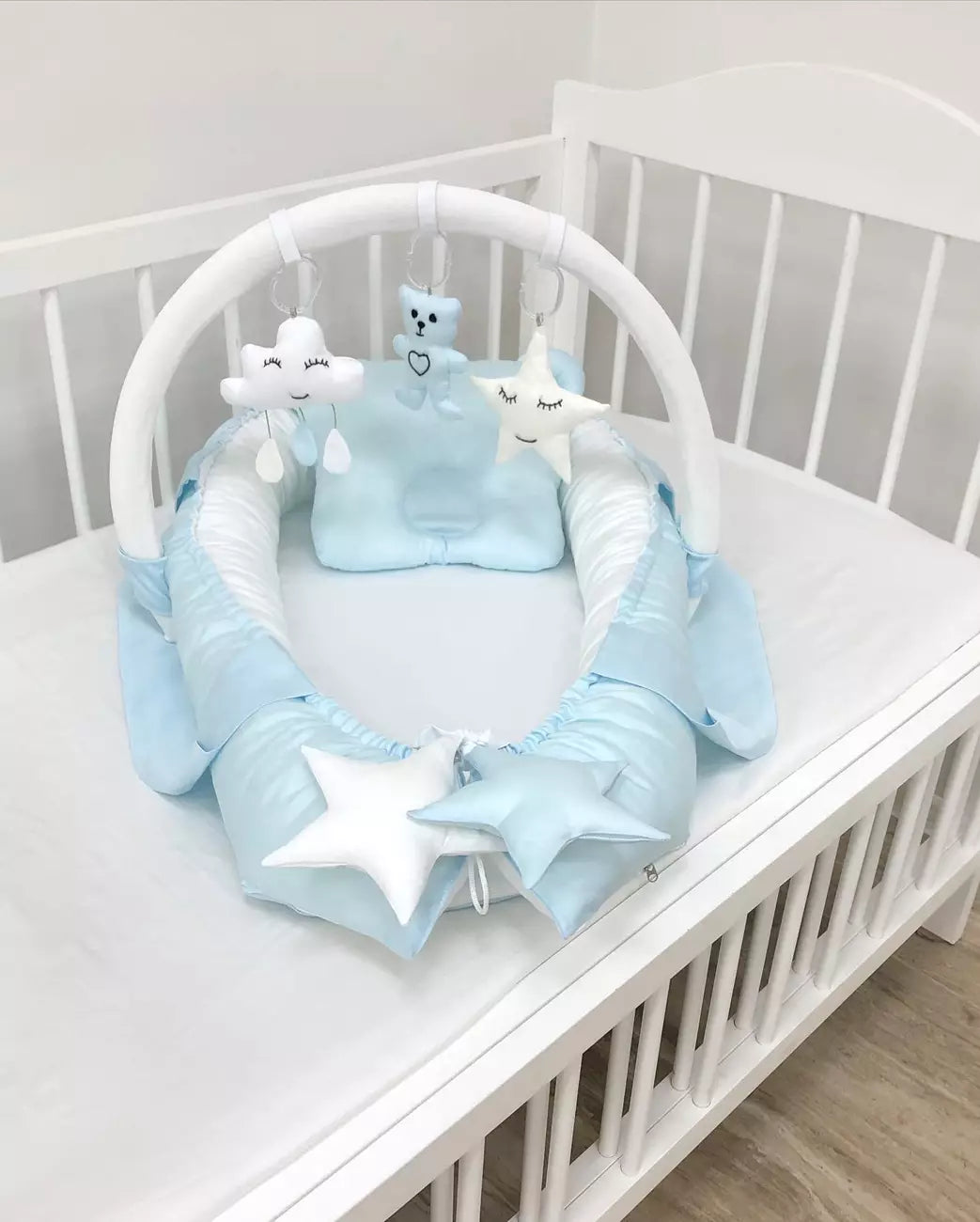 Baby Lounger blue color - Baby Bedding Worlds