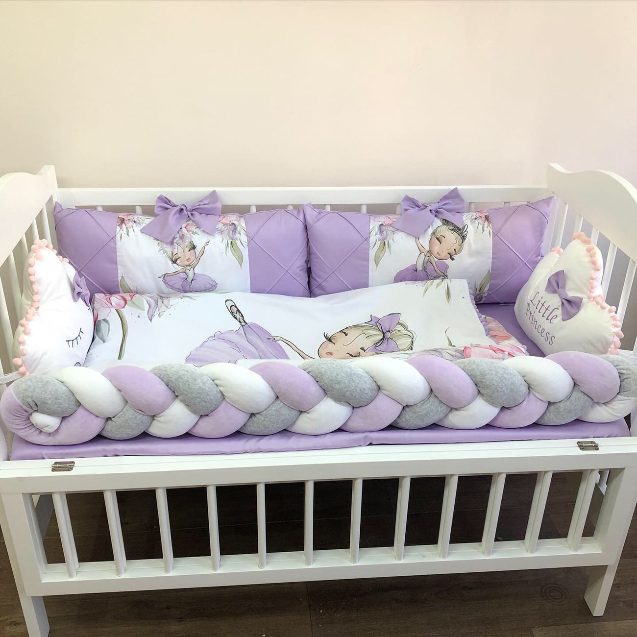 Crib Bedding Sets “Ballerina” - Baby Bedding Worlds