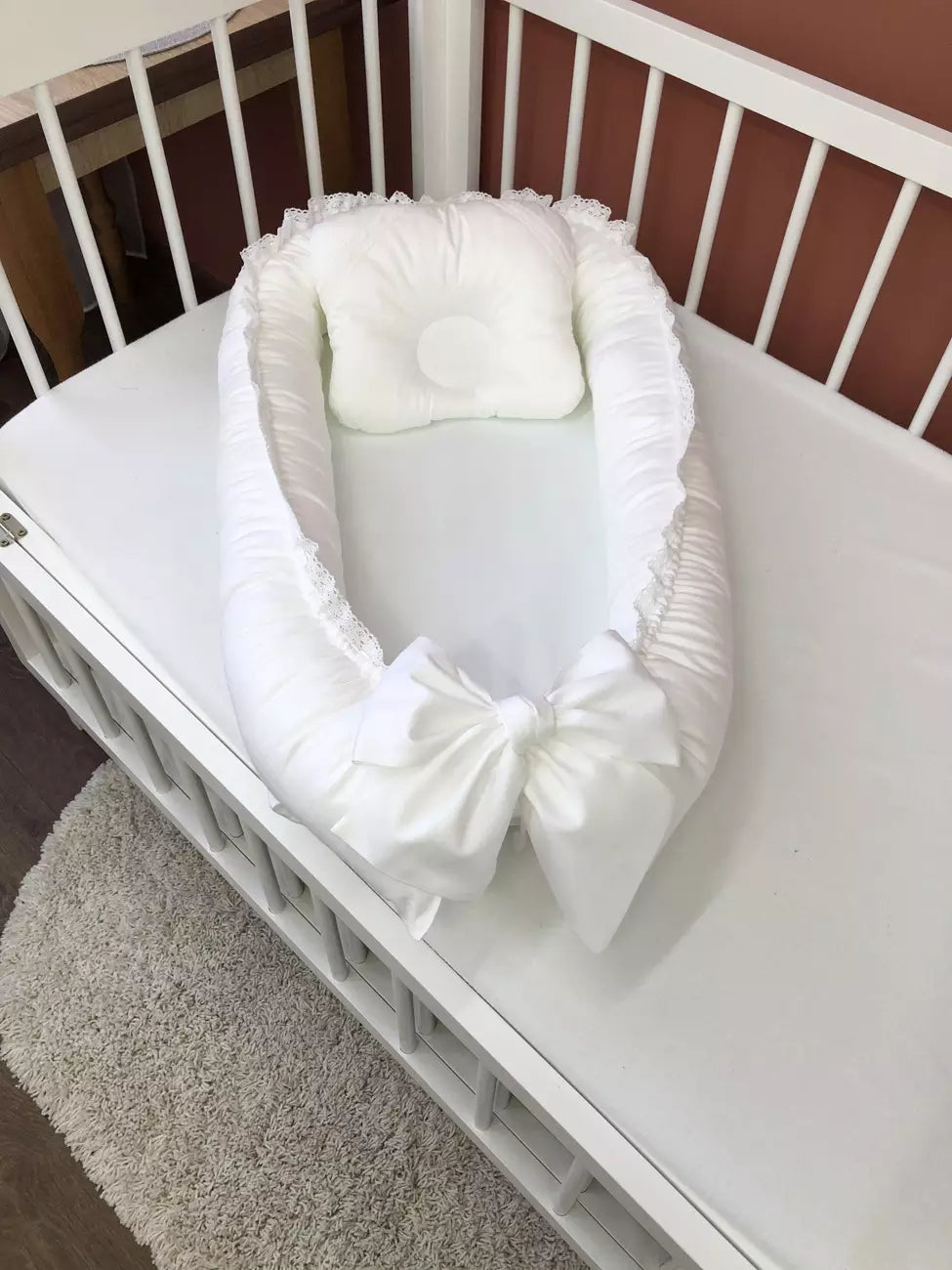 Baby Nest “White” - Baby Bedding Worlds