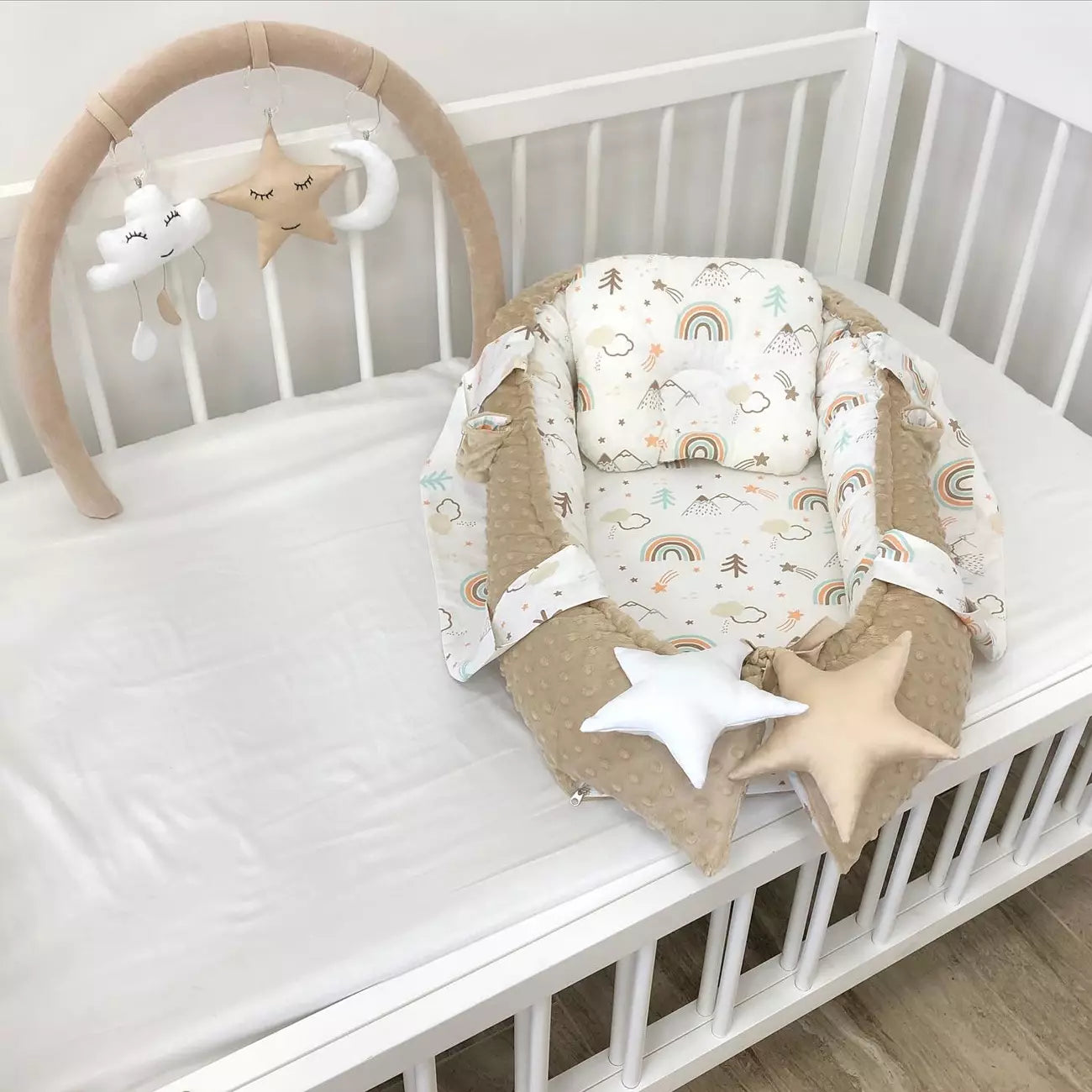 Baby nest “Rainbow” - Baby Bedding Worlds