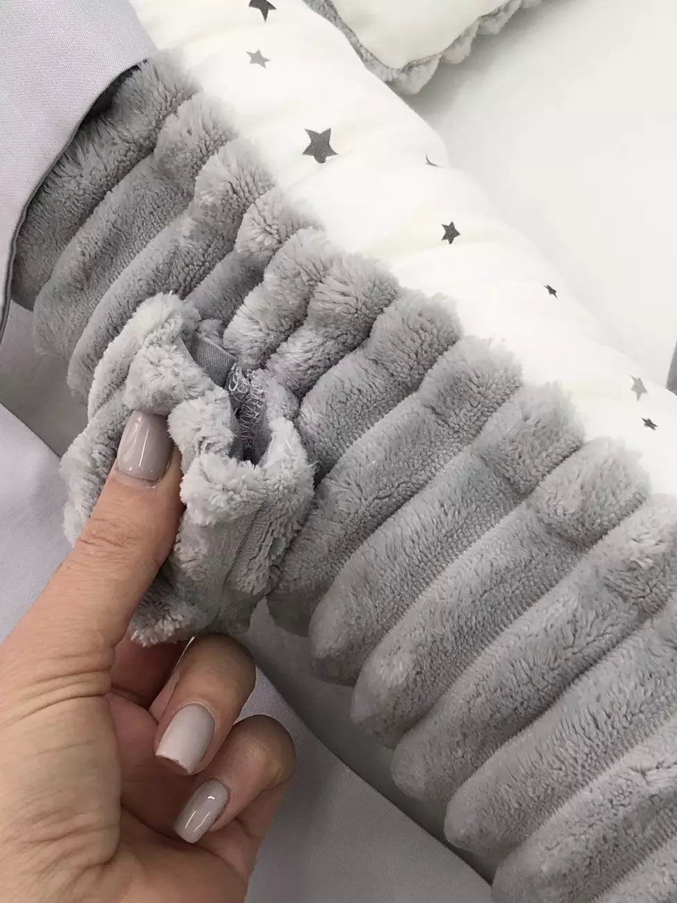 Baby nest “Grey moon” - Baby Bedding Worlds