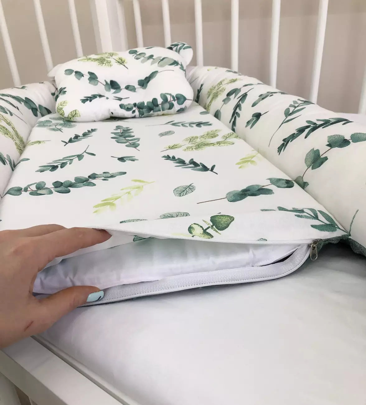 Baby nest “Green” - Baby Bedding Worlds