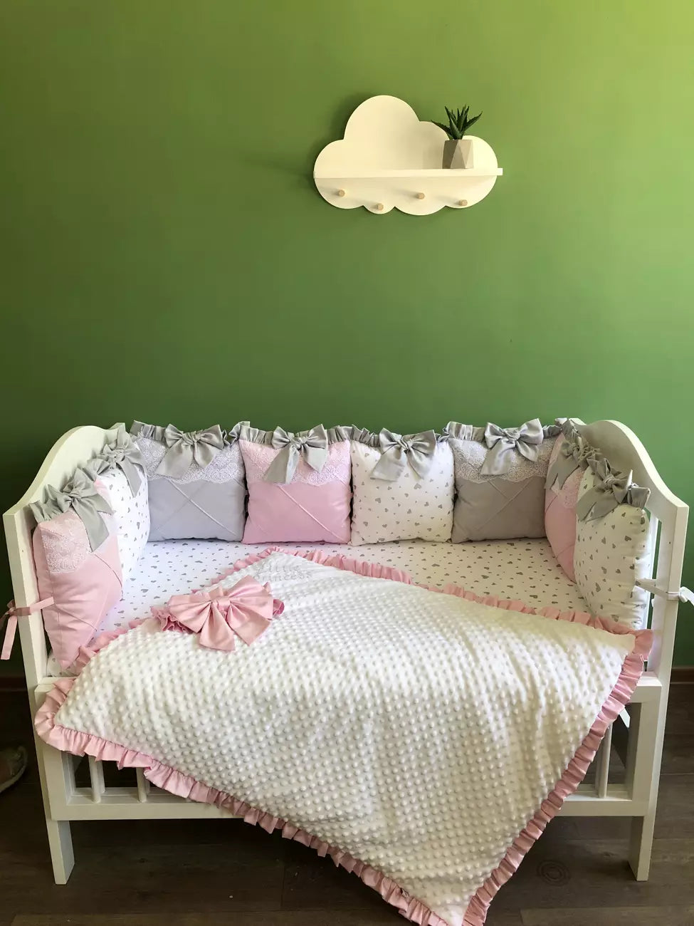 Pink Luxury personalized Bedding set - Baby Bedding Worlds
