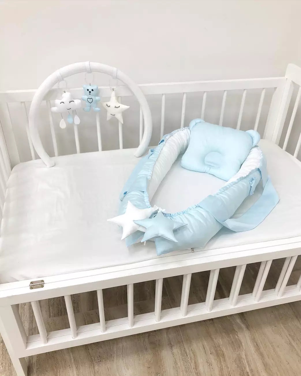 Baby Lounger blue color - Baby Bedding Worlds