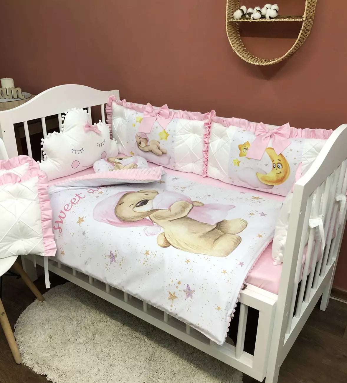 Crib set “Sweet Dreams” - Baby Bedding Worlds