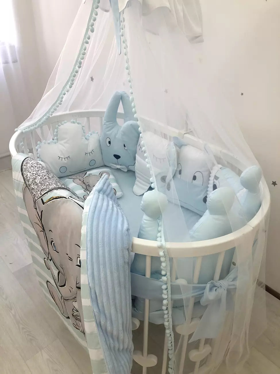 “Blue Elephant” - Baby Bedding Worlds