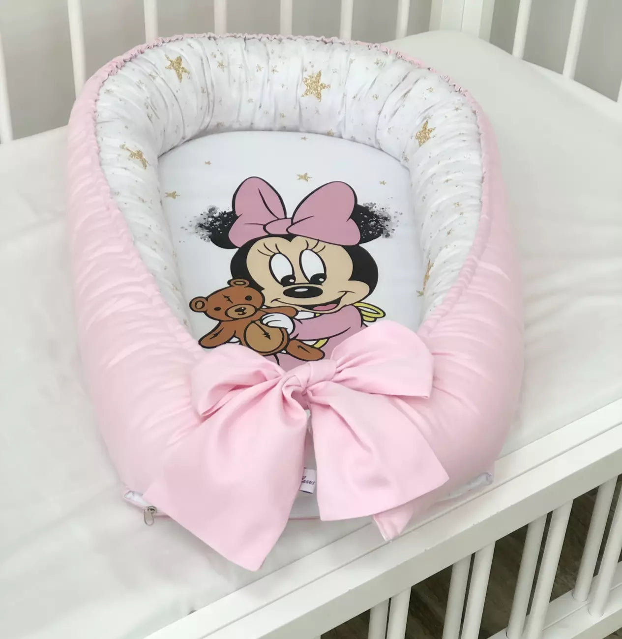 Baby nest “Pink Mays” - Baby Bedding Worlds