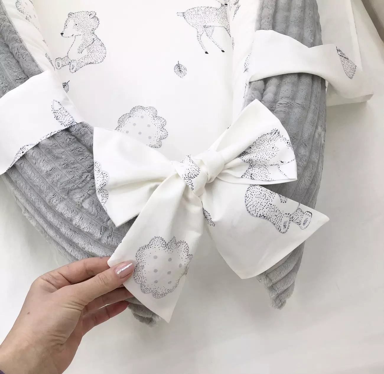 Baby nest “Grey” - Baby Bedding Worlds