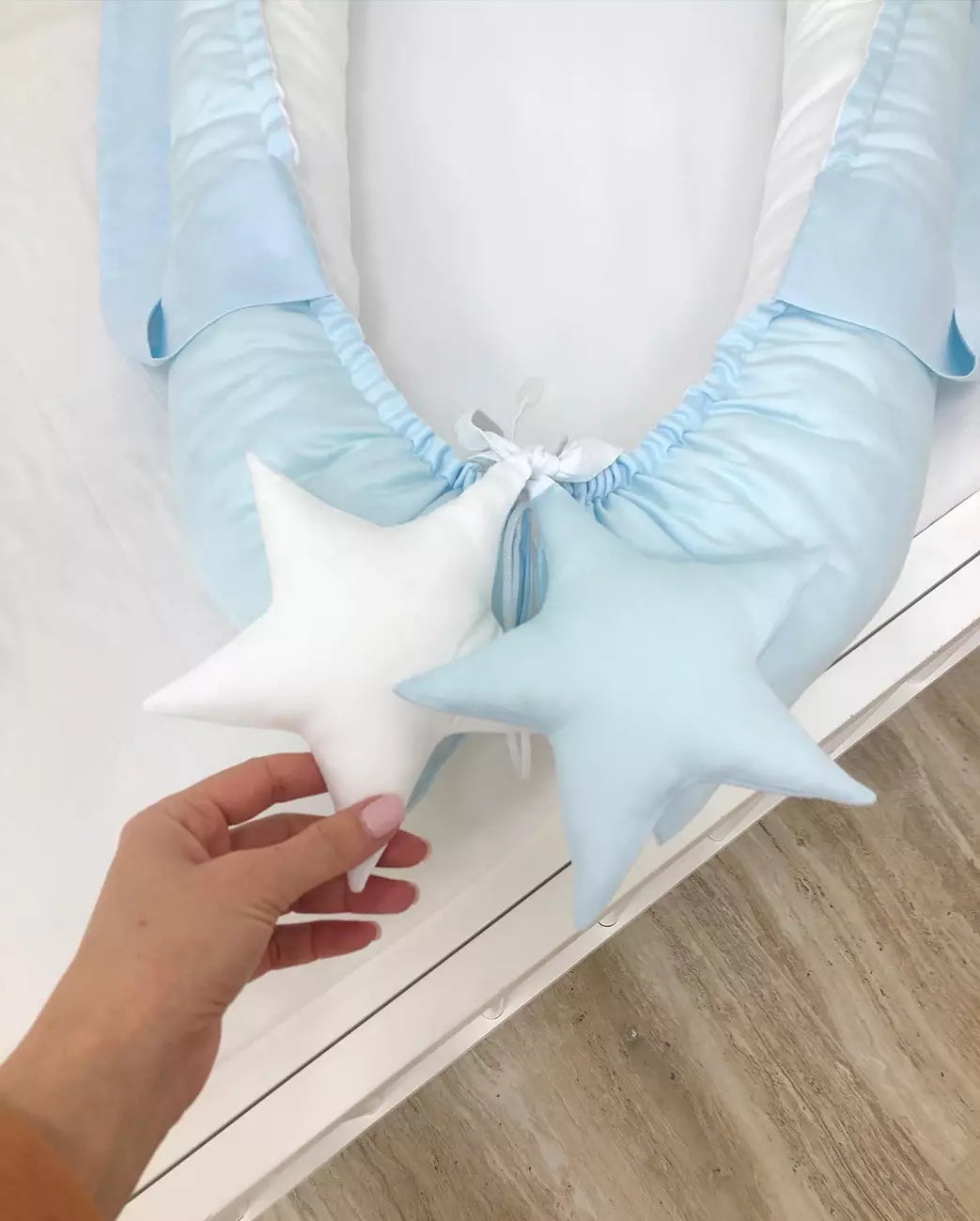 Baby Lounger blue color - Baby Bedding Worlds