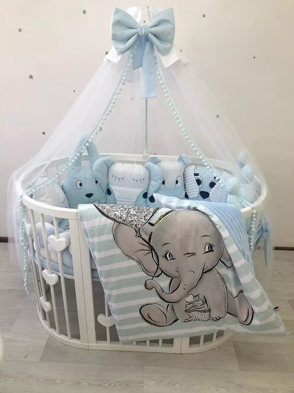 “Blue Elephant” - Baby Bedding Worlds