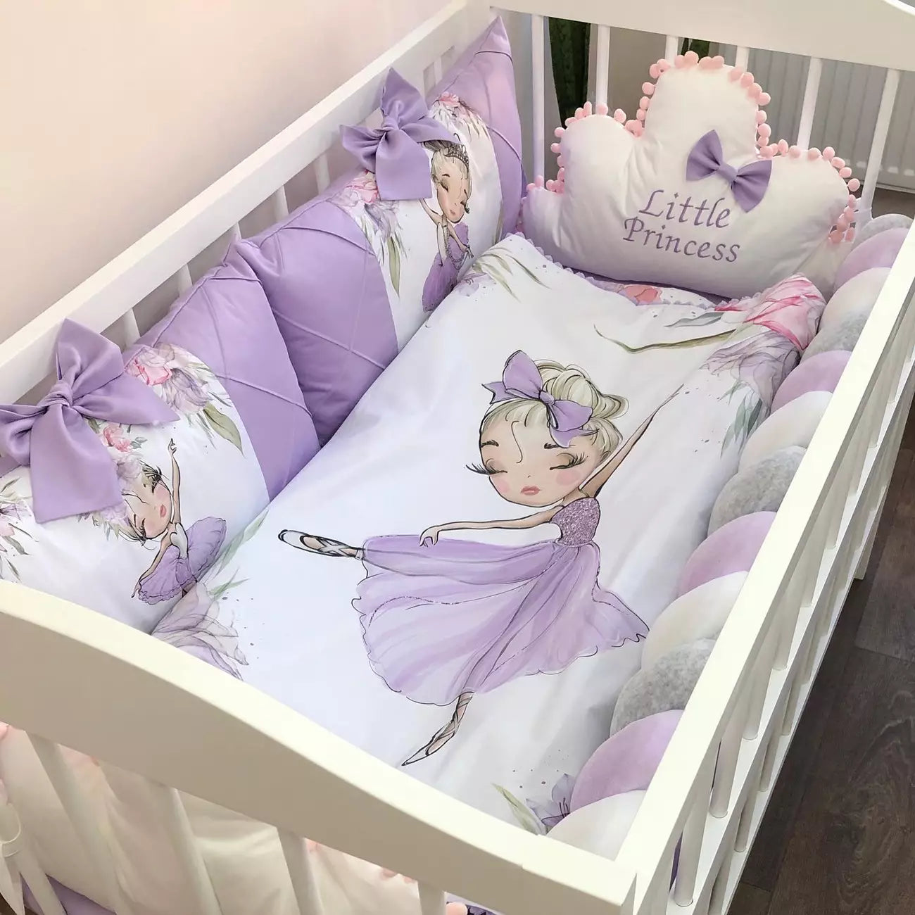 Crib Bedding Sets “Ballerina” - Baby Bedding Worlds