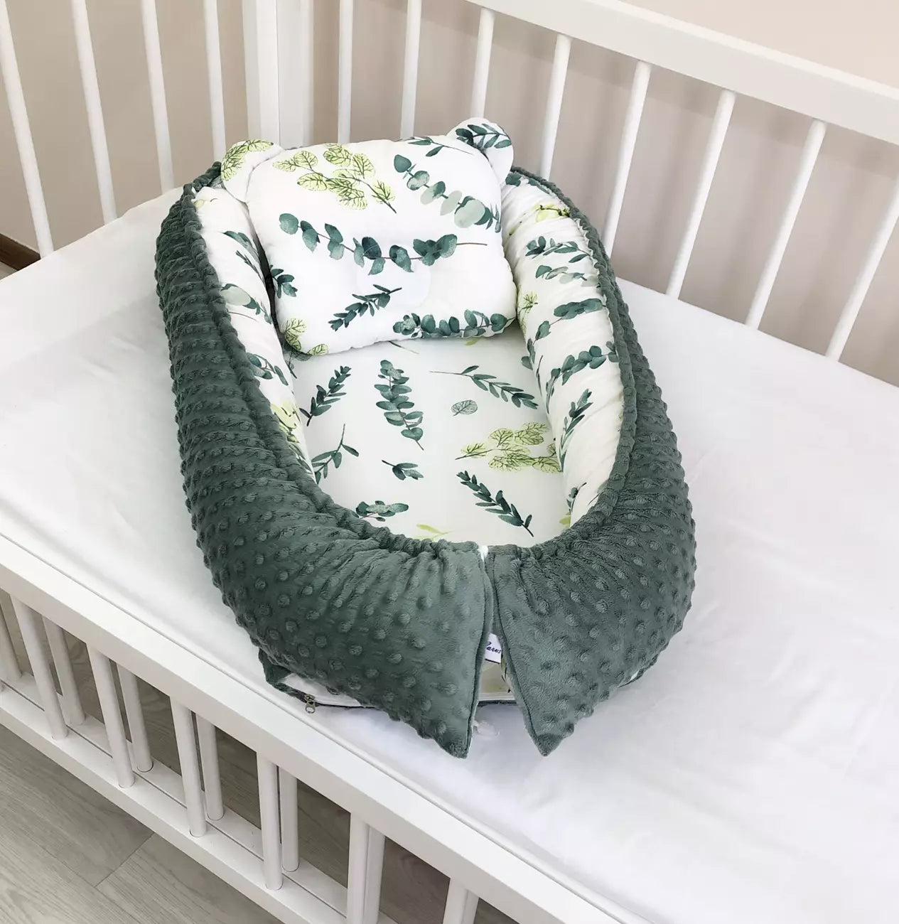 Baby nest “Green” - Baby Bedding Worlds