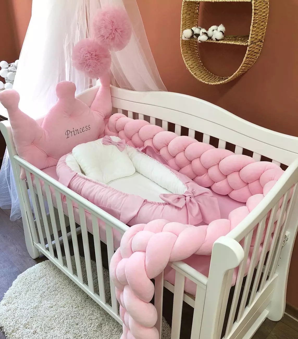 Crib set “Princess” - Baby Bedding Worlds