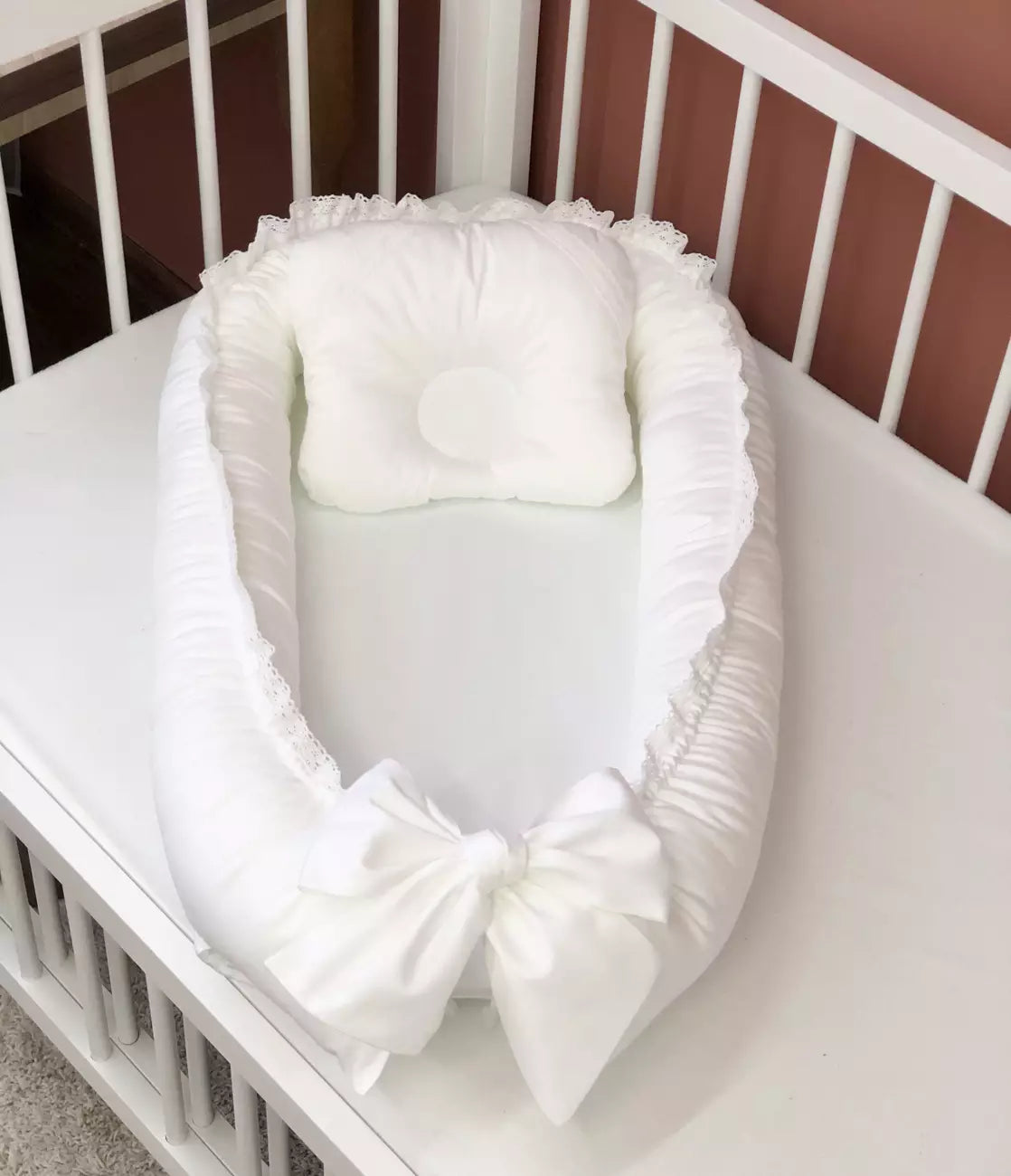 Baby Nest “White” - Baby Bedding Worlds