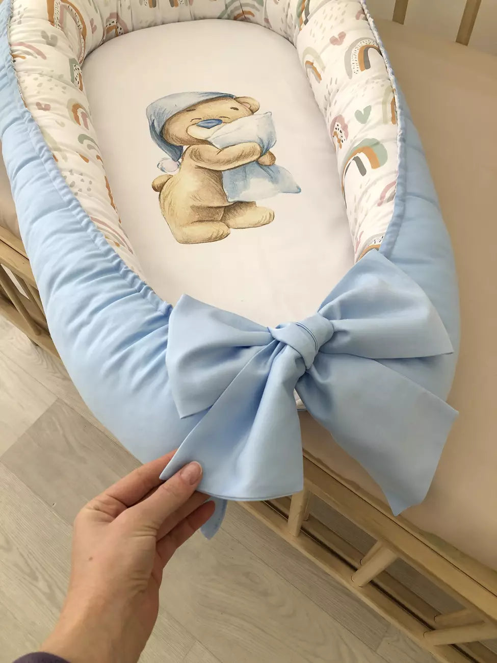 Baby Nest “Teddi bear” - Baby Bedding Worlds