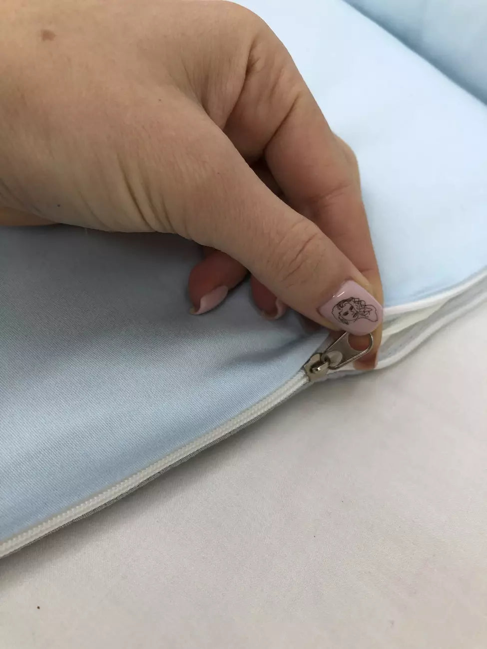Baby Nest “Blue lace” - Baby Bedding Worlds
