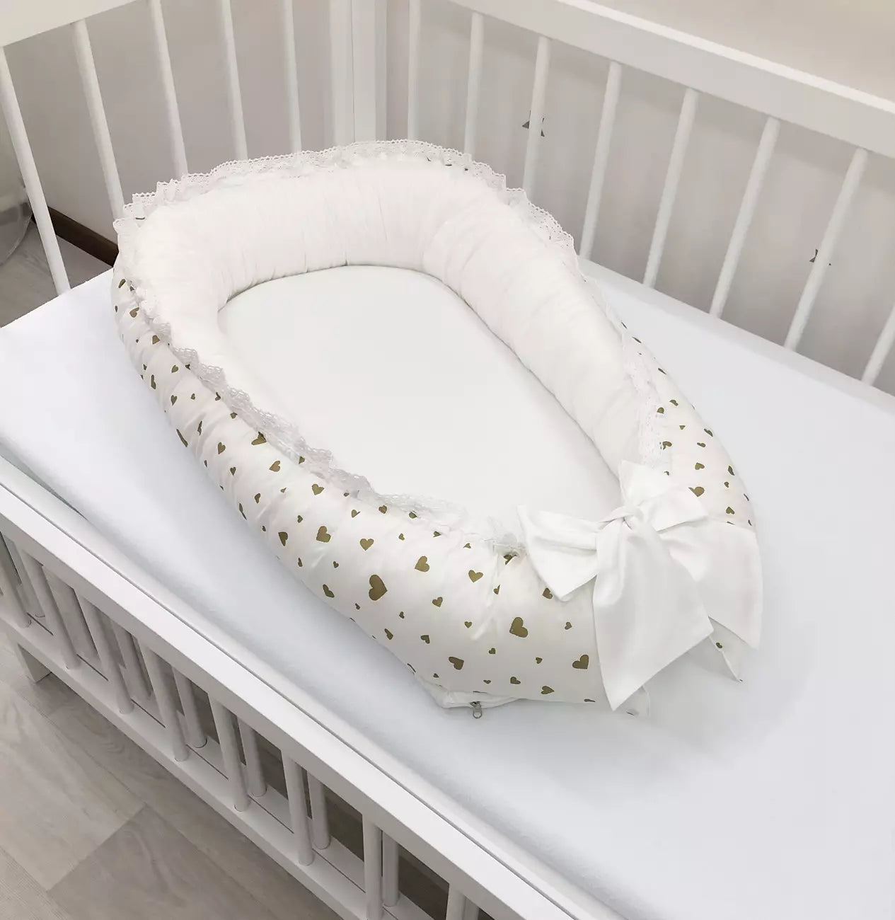 Baby nest “White” - Baby Bedding Worlds