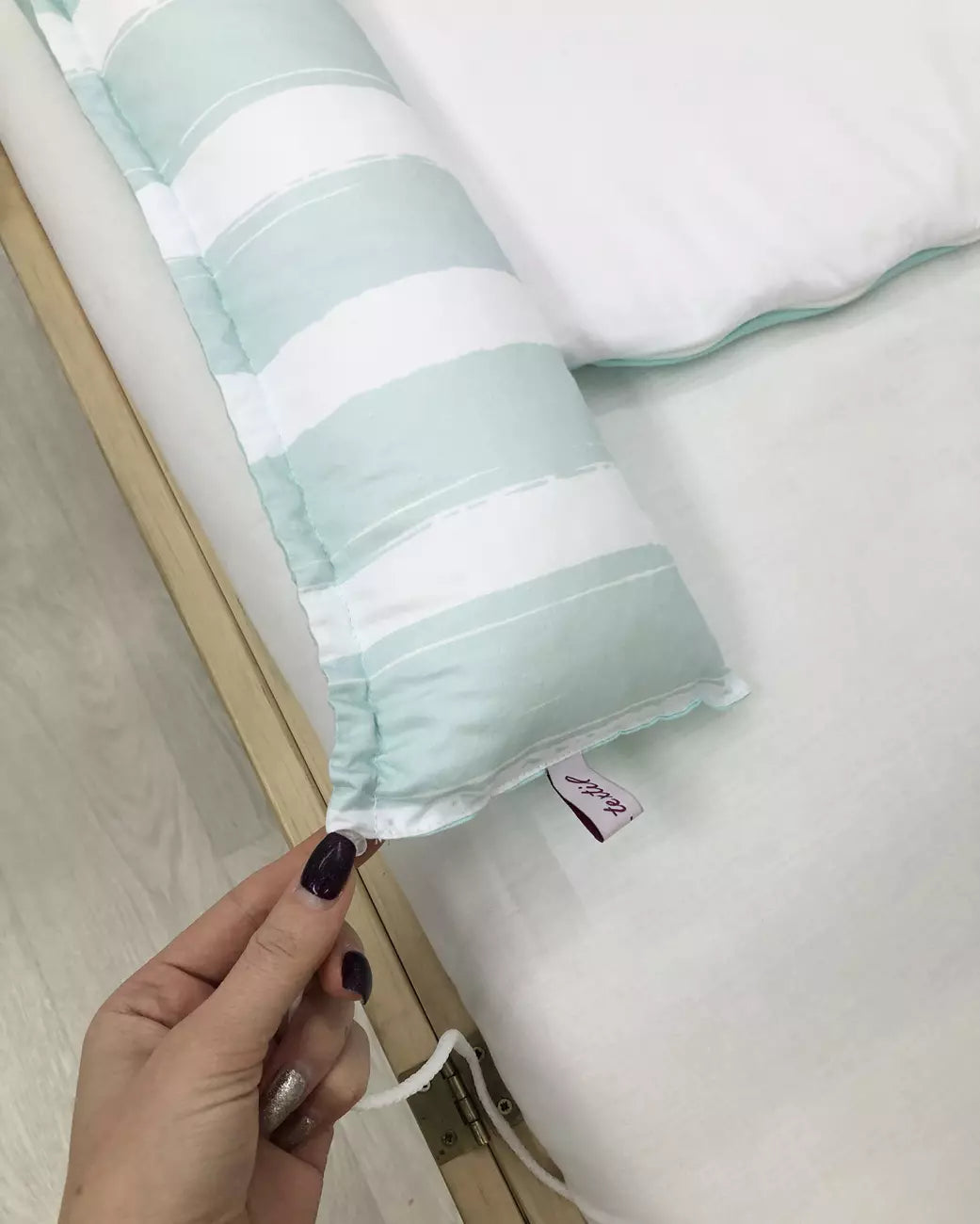 Baby nest “Mint Elephant” - Baby Bedding Worlds