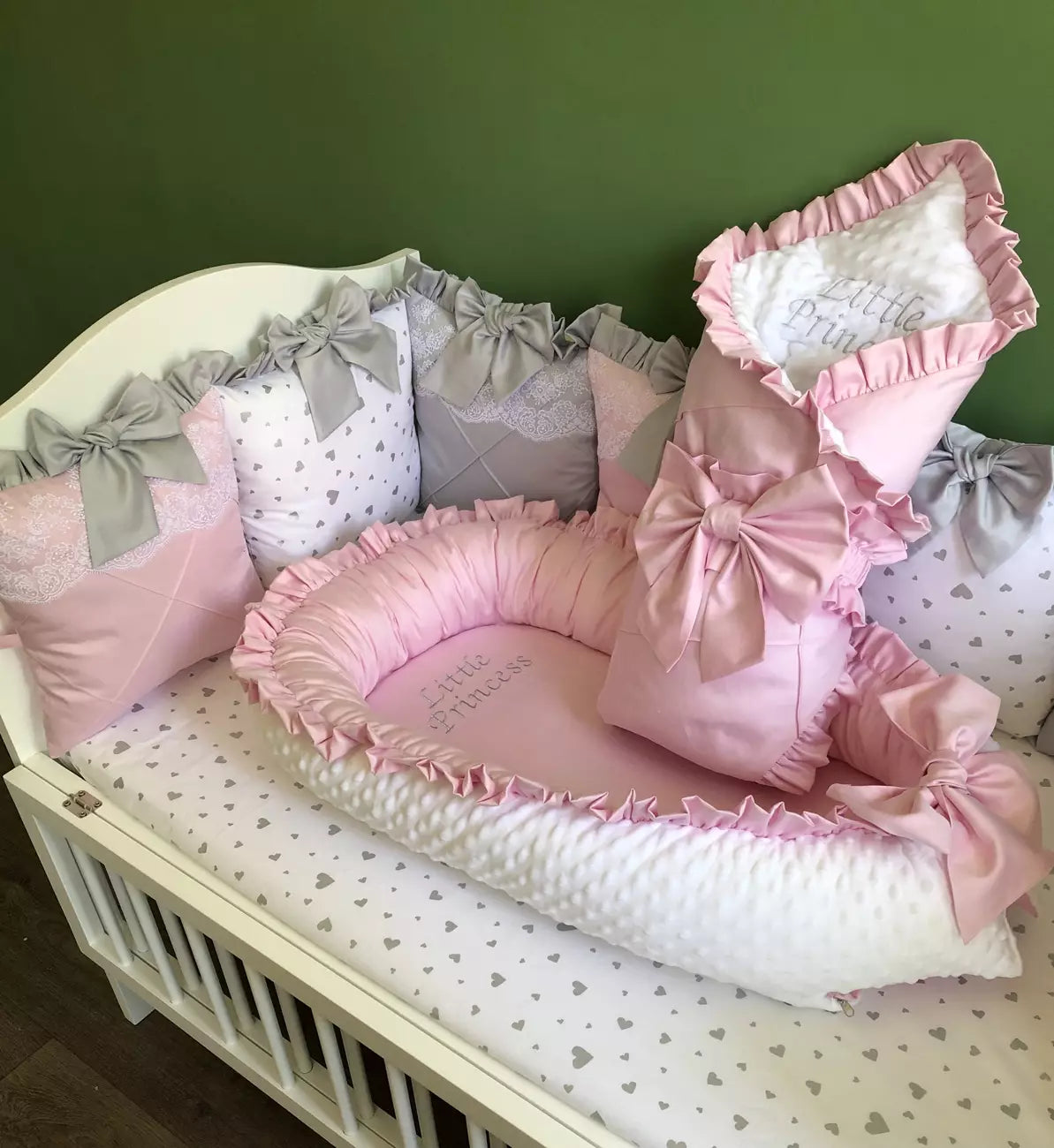 Pink Luxury personalized Bedding set - Baby Bedding Worlds