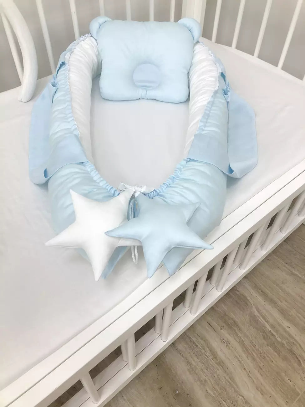 Baby Lounger blue color - Baby Bedding Worlds
