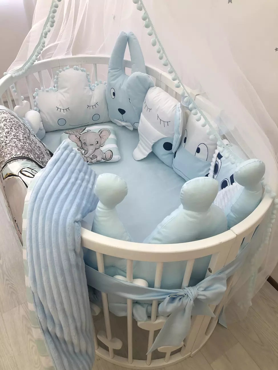 “Blue Elephant” - Baby Bedding Worlds