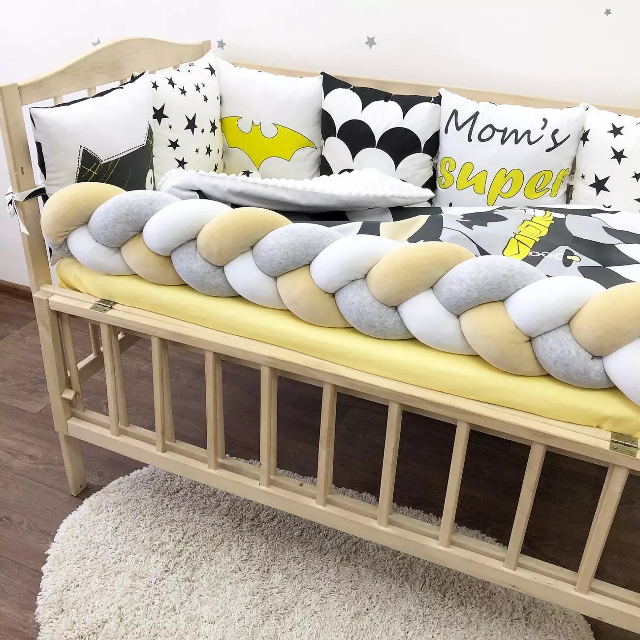 Crib set “Little Betmen” - Baby Bedding Worlds
