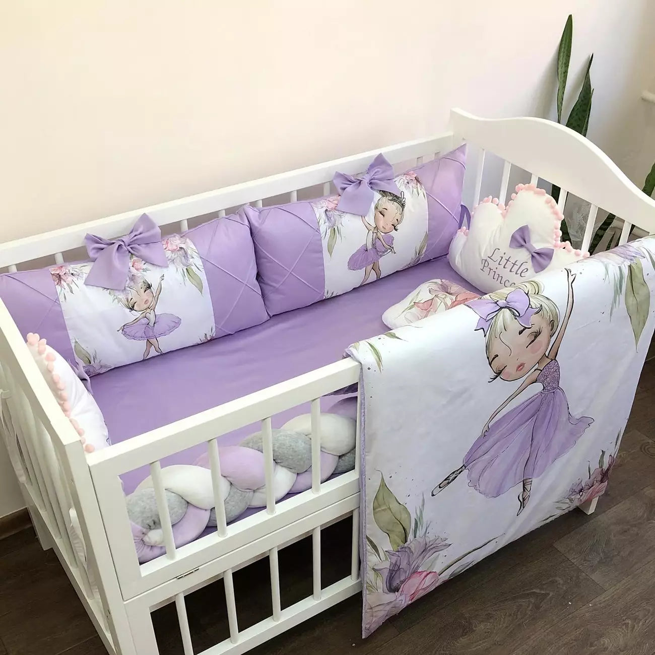 Crib Bedding Sets “Ballerina” - Baby Bedding Worlds