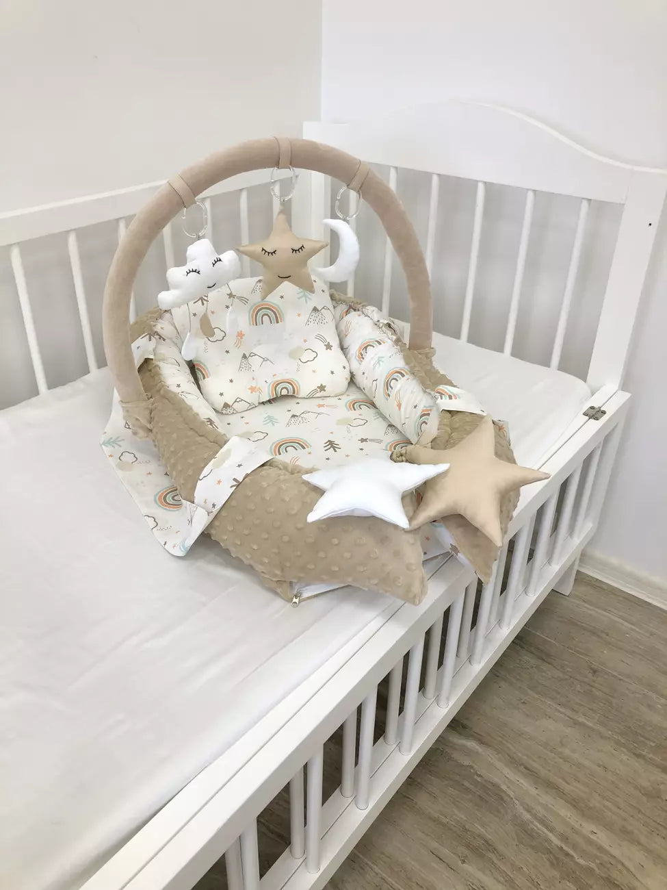Baby nest “Rainbow” - Baby Bedding Worlds