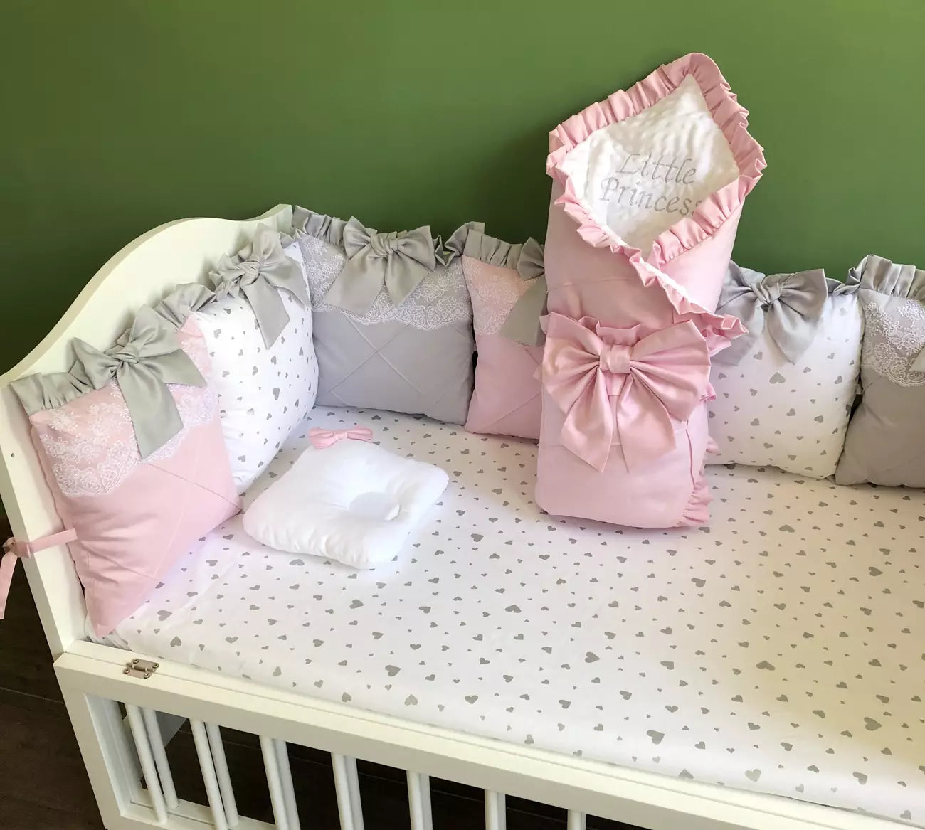 Pink Luxury personalized Bedding set - Baby Bedding Worlds