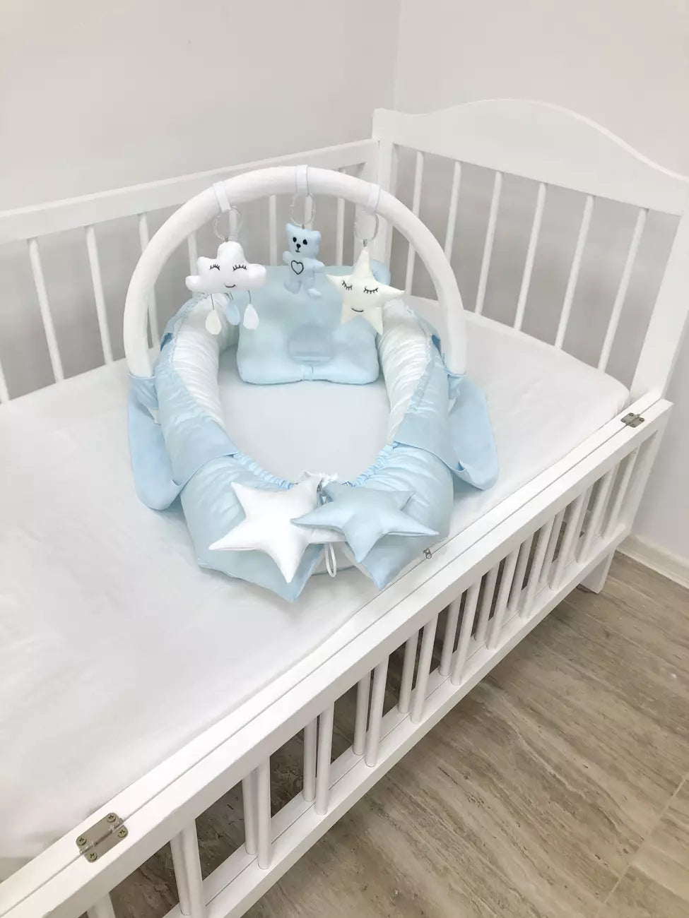 Baby Lounger blue color - Baby Bedding Worlds