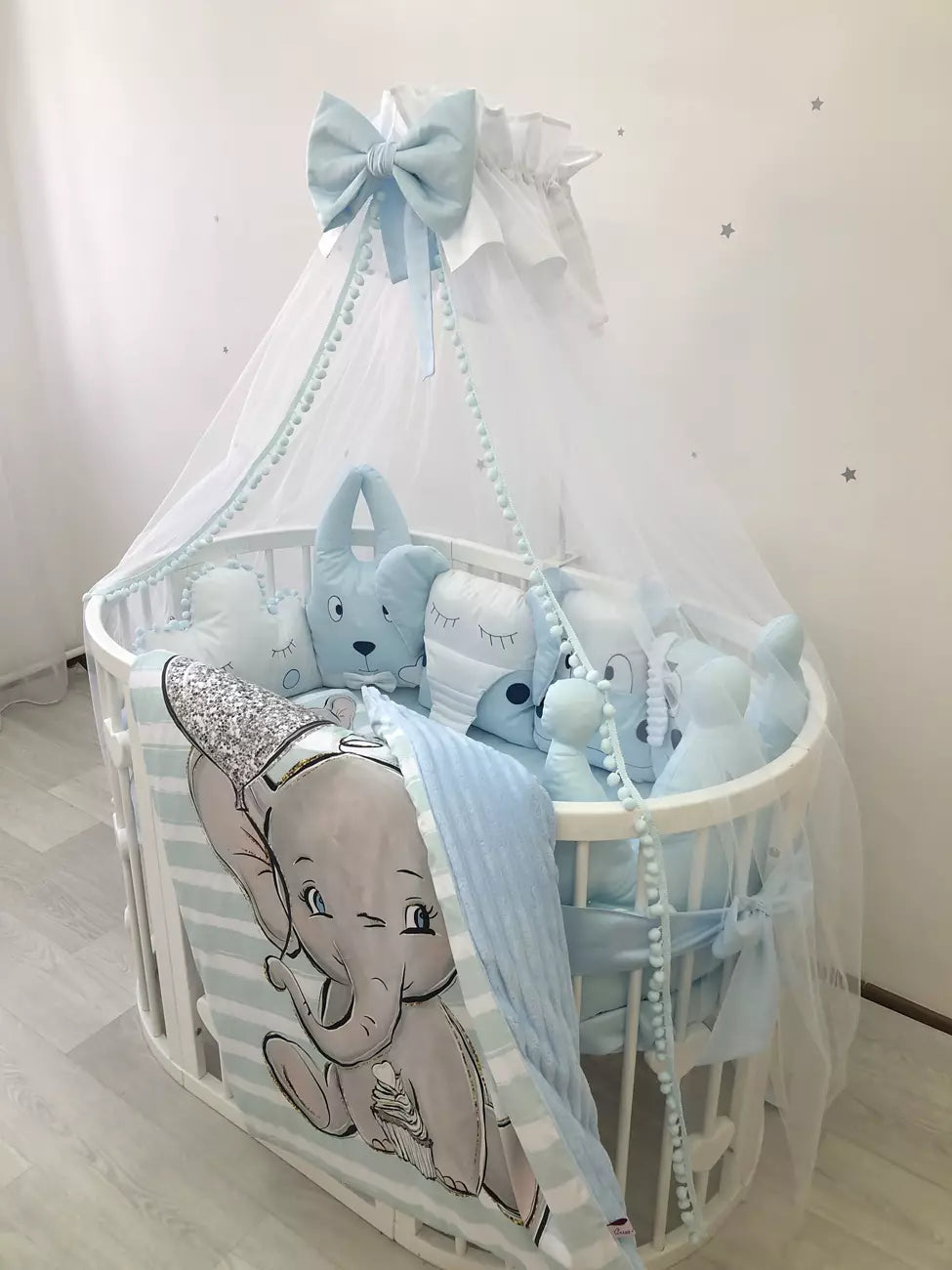 “Blue Elephant” - Baby Bedding Worlds
