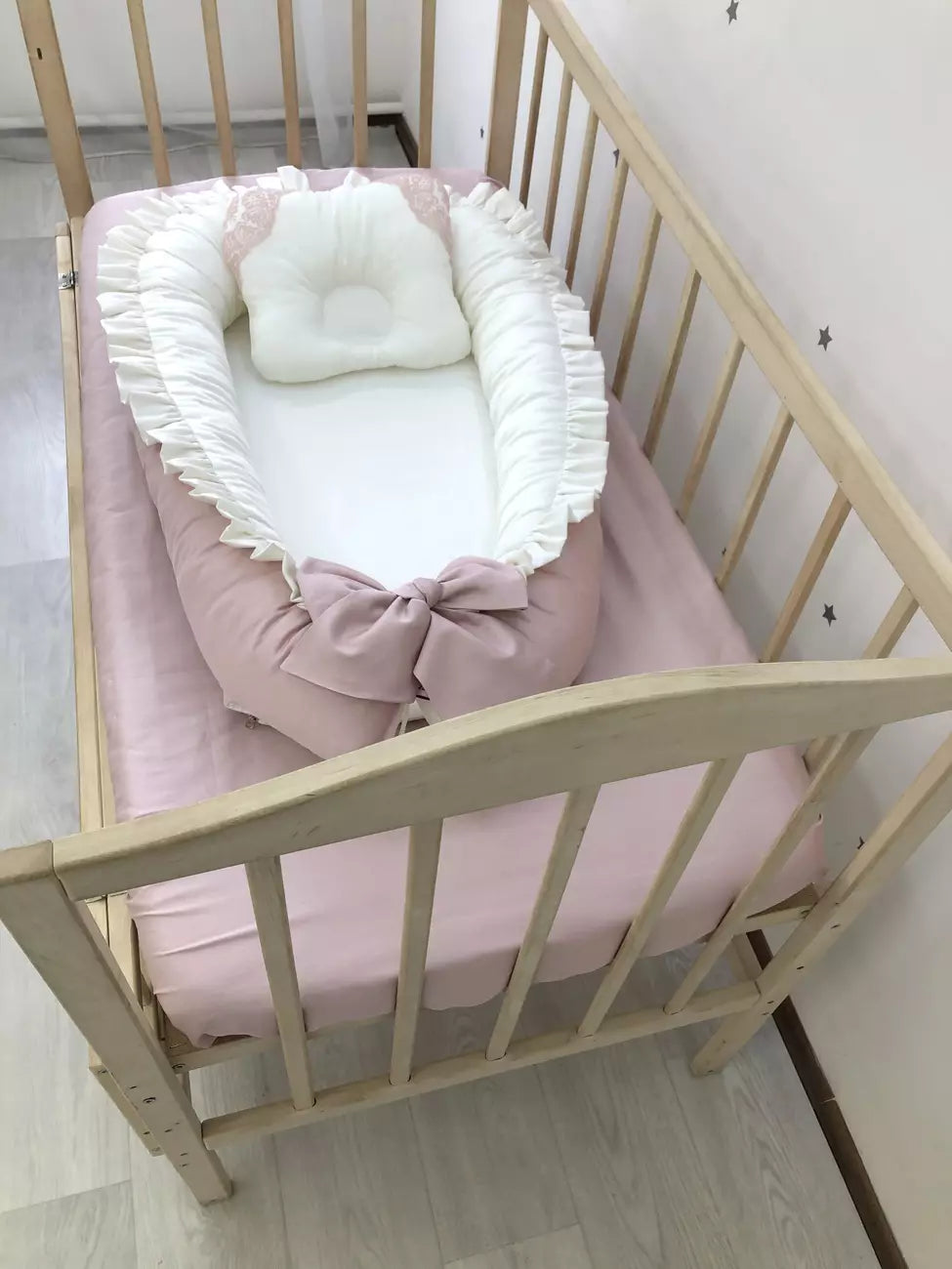 Baby Nest “Dusty pink” - Baby Bedding Worlds